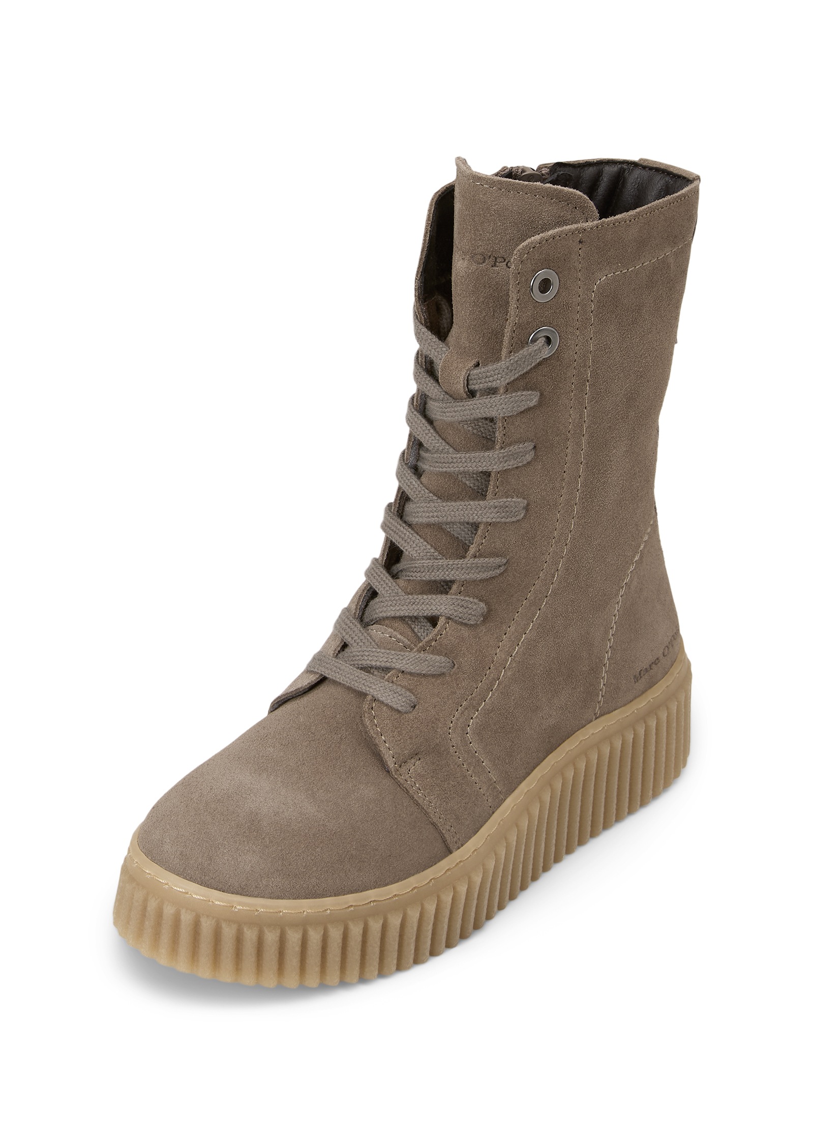 Marc O'Polo Schnürboots »Model Bianca 55«  Schnürstiefelette, Plateauboots mit Ziernähte