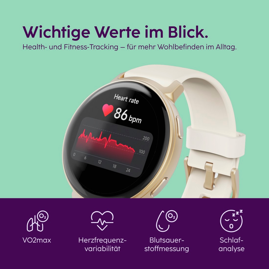 Hama Smartwatch »ARION GPS, AMOLED-Display, IP68, Telefonfunktion, 110 Sportmodi«(/ 1,32 ″)