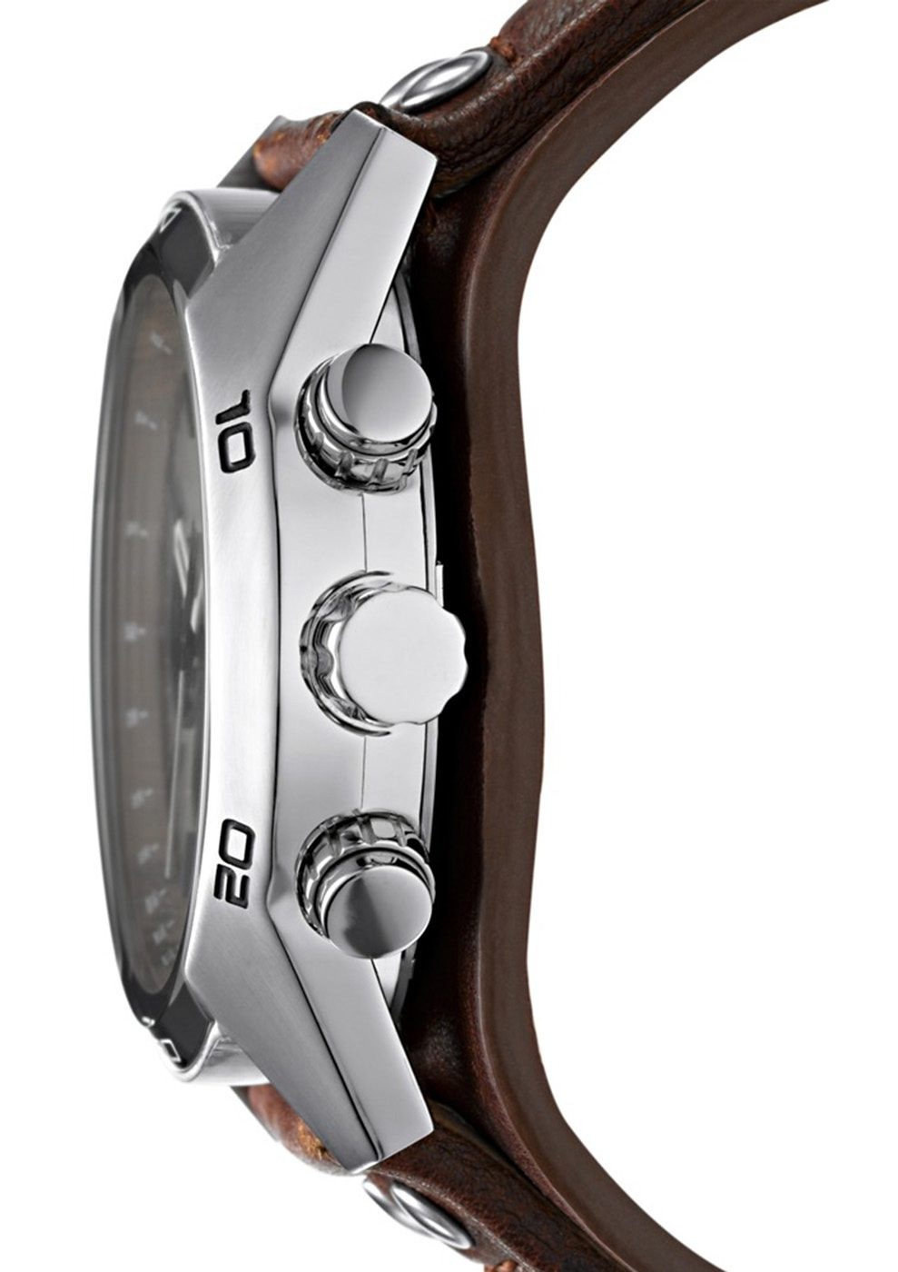Fossil Chronograph »COACHMAN«, Quarzuhr, Armbanduhr, Herrenuhr, Stoppfunktion, Datum, Lederarmband