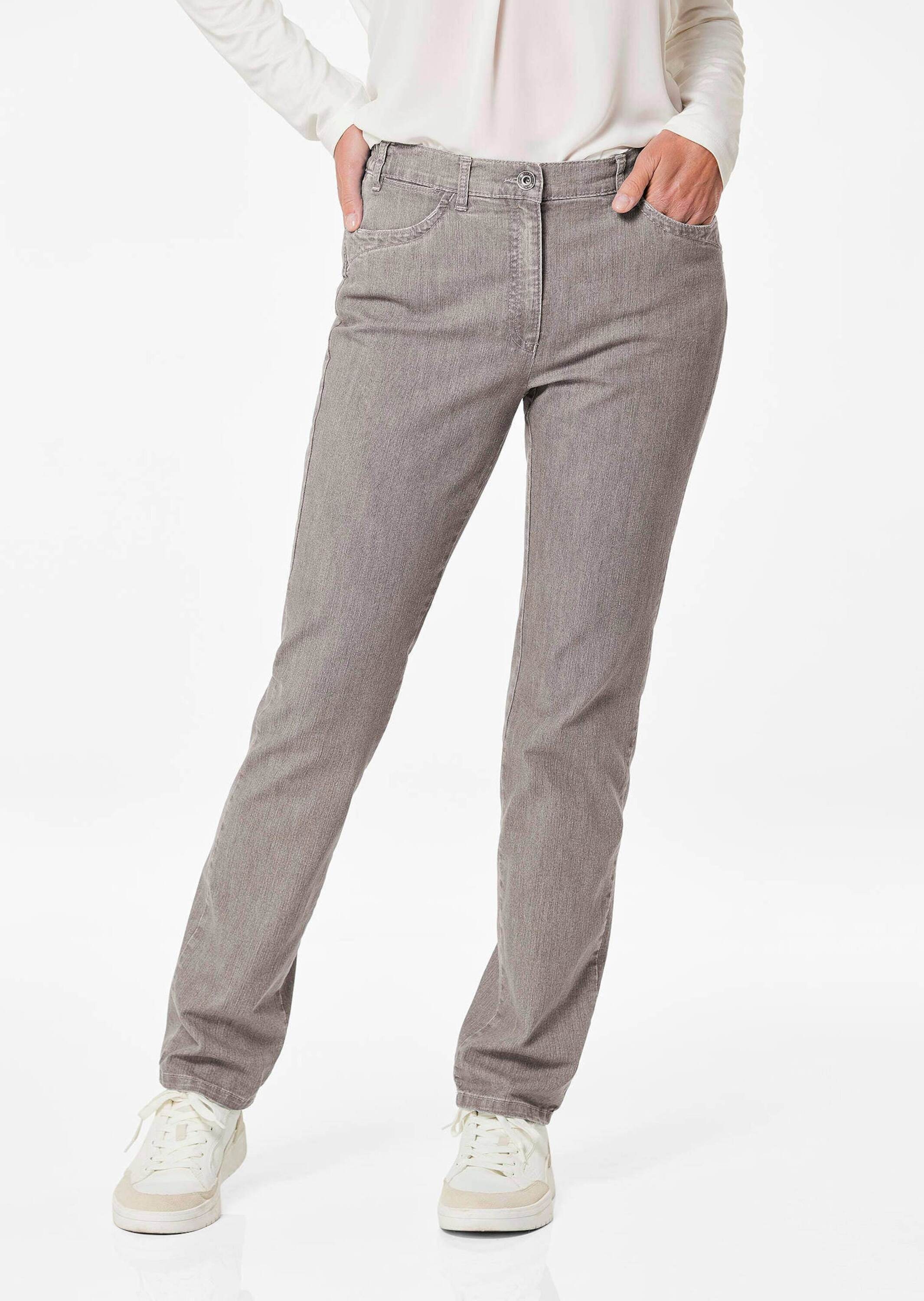 GOLDNER Stretch-Jeans »Jeanshose ANNA Edel geschmückte Jeanshose ANNA«