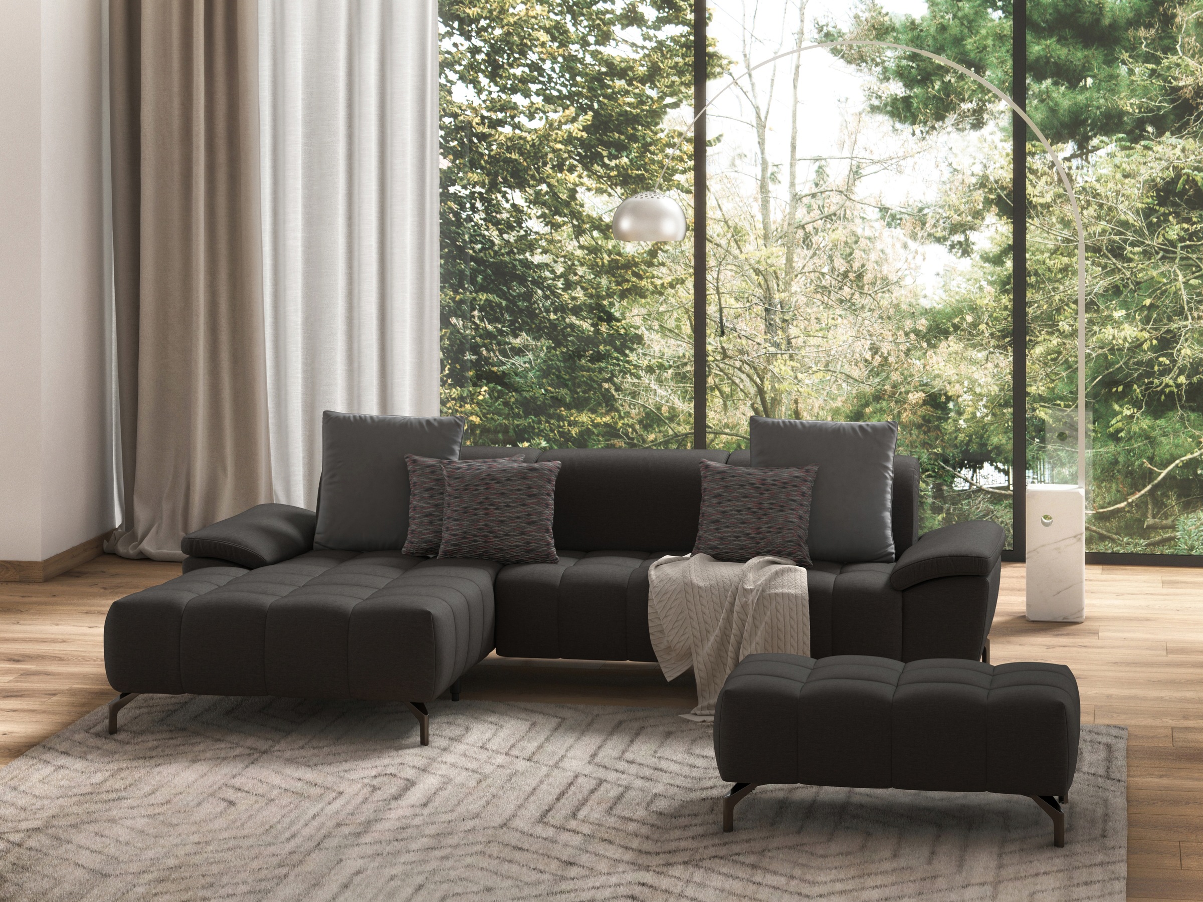 sit&more Hocker »Cool«, mit schwarzen Füßen