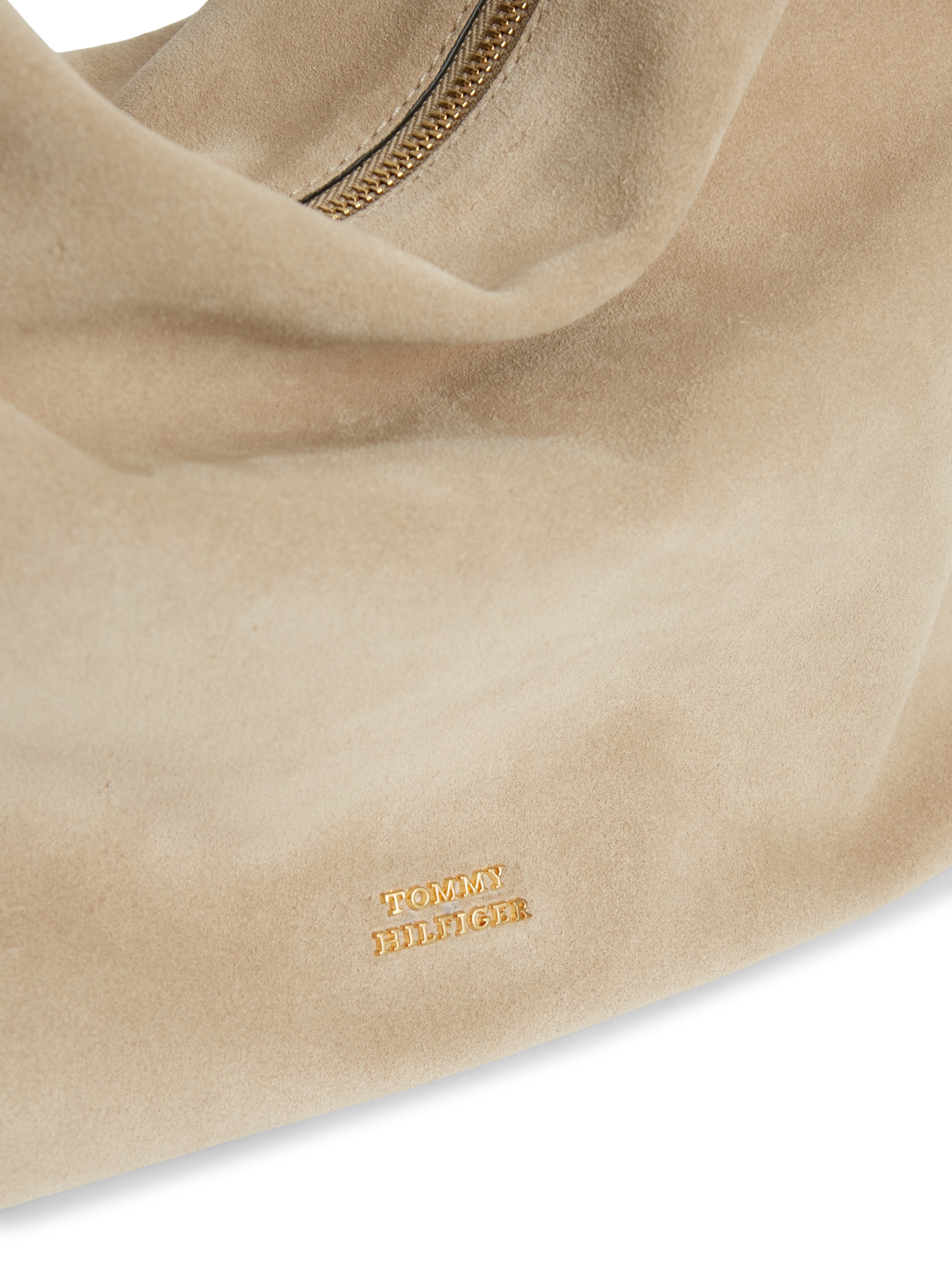 Tommy Hilfiger Schultertasche »TH STATEMENT LEATHER BAG SUEDE« Damen Tragetasche, Handtasche mit modischen Quasten