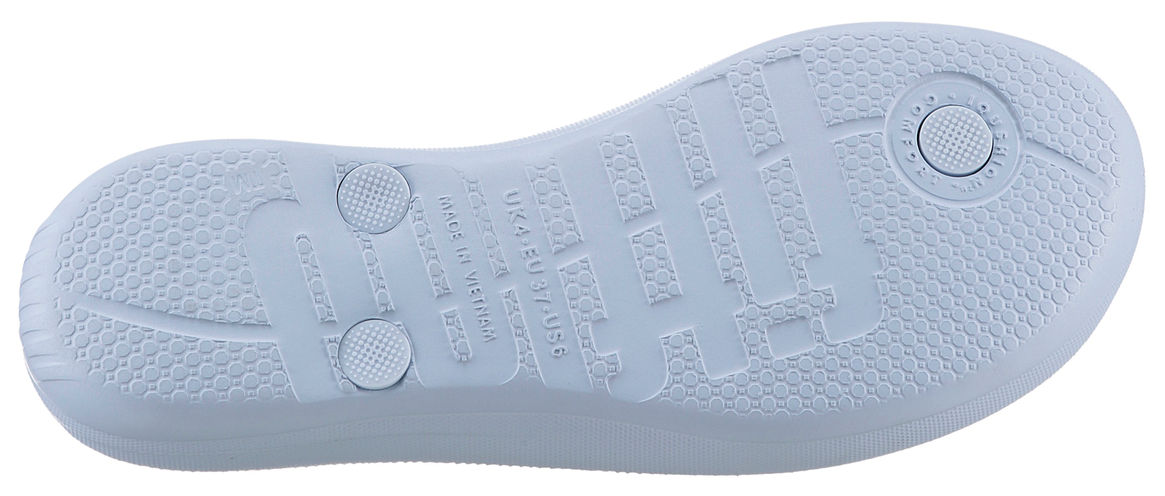 Fitflop Zehentrenner »IQUSHION OMBRE SPARKLE«, Sommerschuh, Schlappen, Poolsildes mit weichem Zehensteg