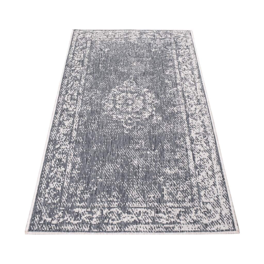 Carpet City Outdoorteppich »DUO RUG 5577«, rechteckig, 5 mm Höhe, Wendeteppich Wetterfest In- & Outdoor, Balkon, Terrasse, Wohnzimmer