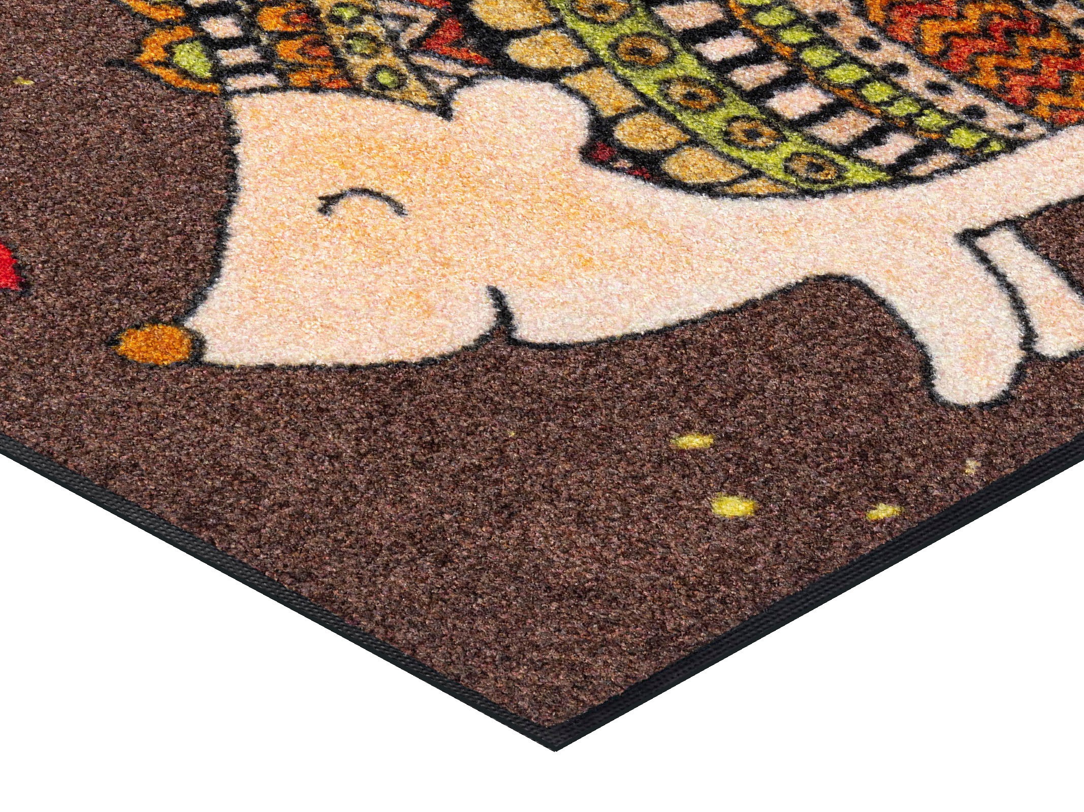 »Isolde«, Motiv Fußmatte Igel, waschbar Herbst rechteckig, Schmutzfangmatte, by rutschhemmend, wash+dry Kleen-Tex