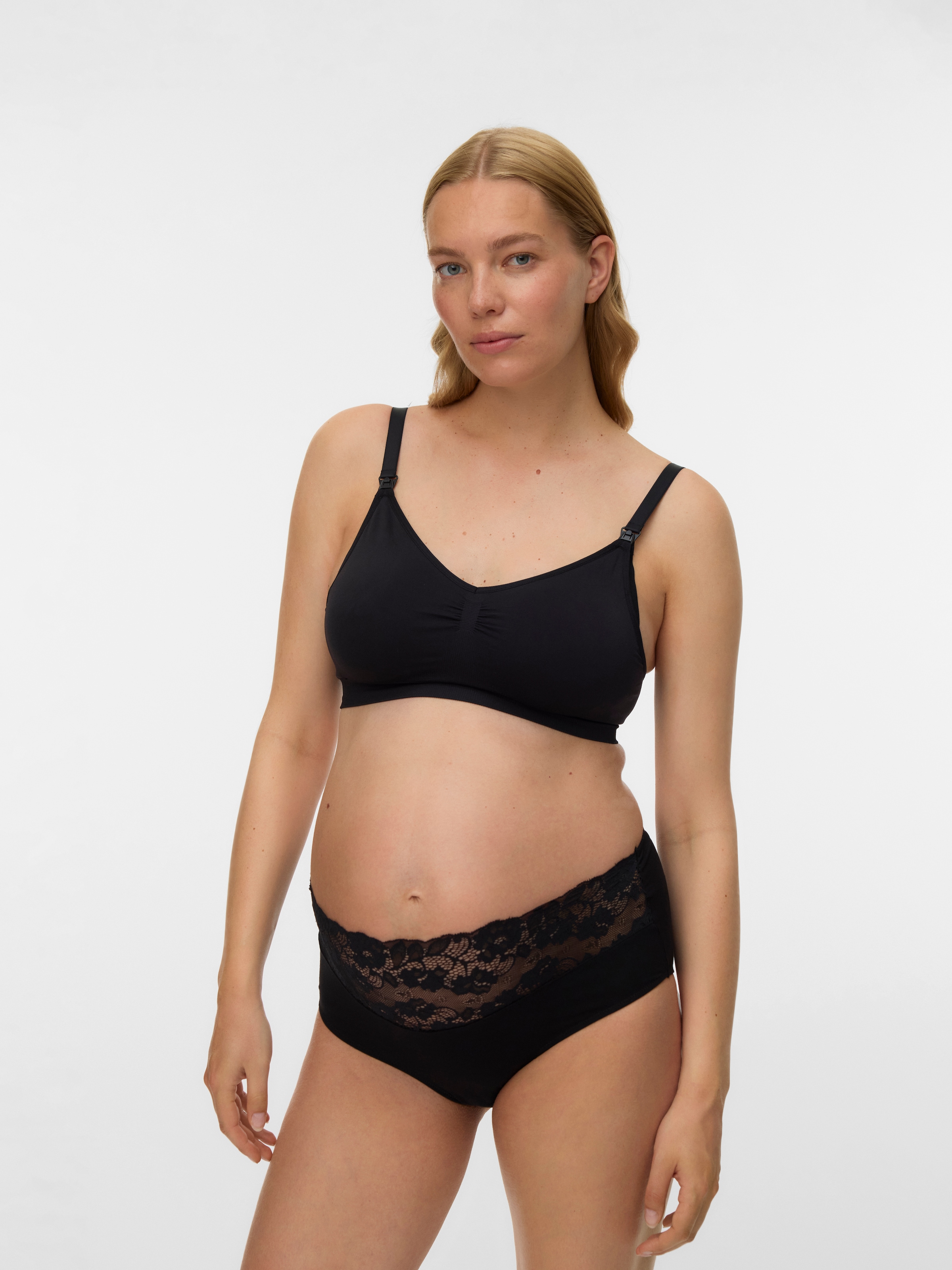 Mamalicious Bustier »MLILJA FEED ME BRA NF 2-P A. NOOS« Packung, 2 Stk. mit abnehmbarem Träger