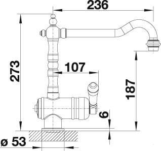 Blanco Küchenarmatur »TRADON« Hochdruck, passend zum aktuellen Landhausstil