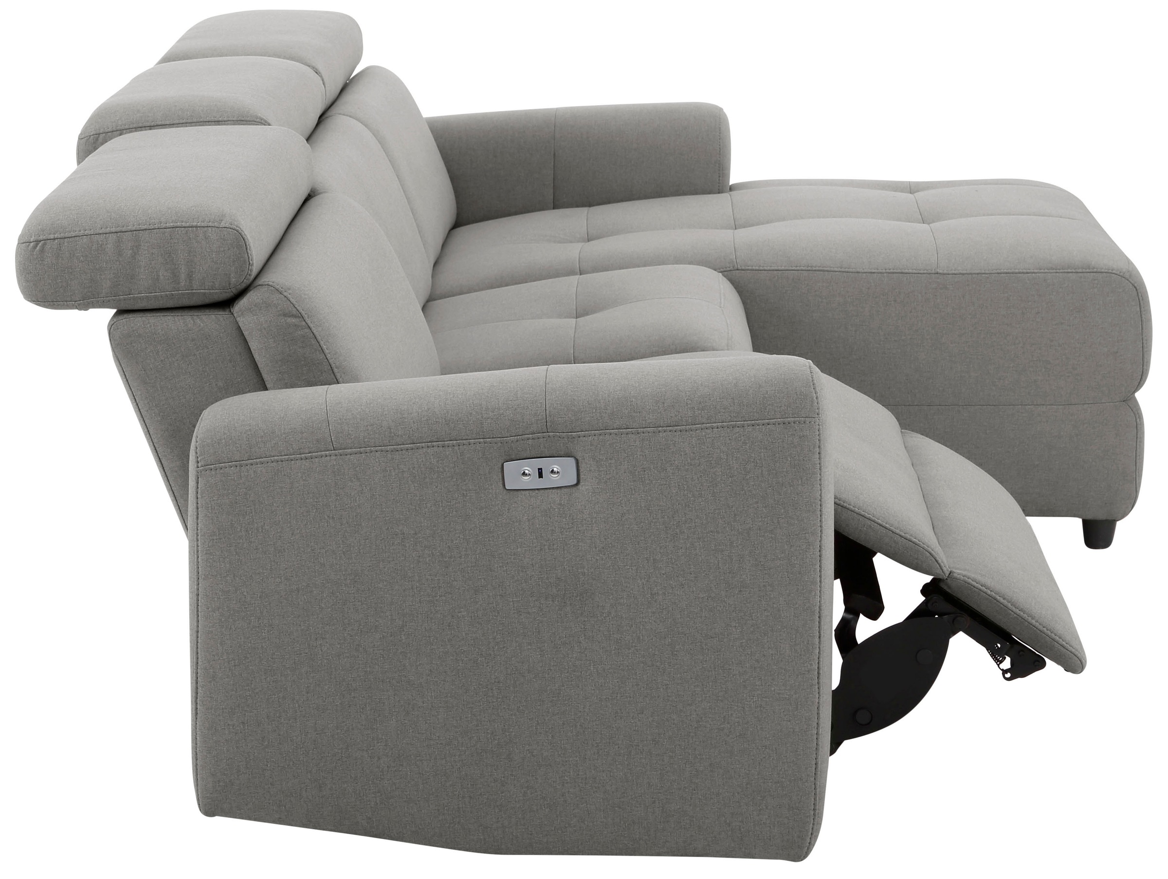 Home affaire Ecksofa »Sentrano, L-Form,«, 275 cm, man. o. elektr. Relaxfunktion und USB/Kopfverstellung