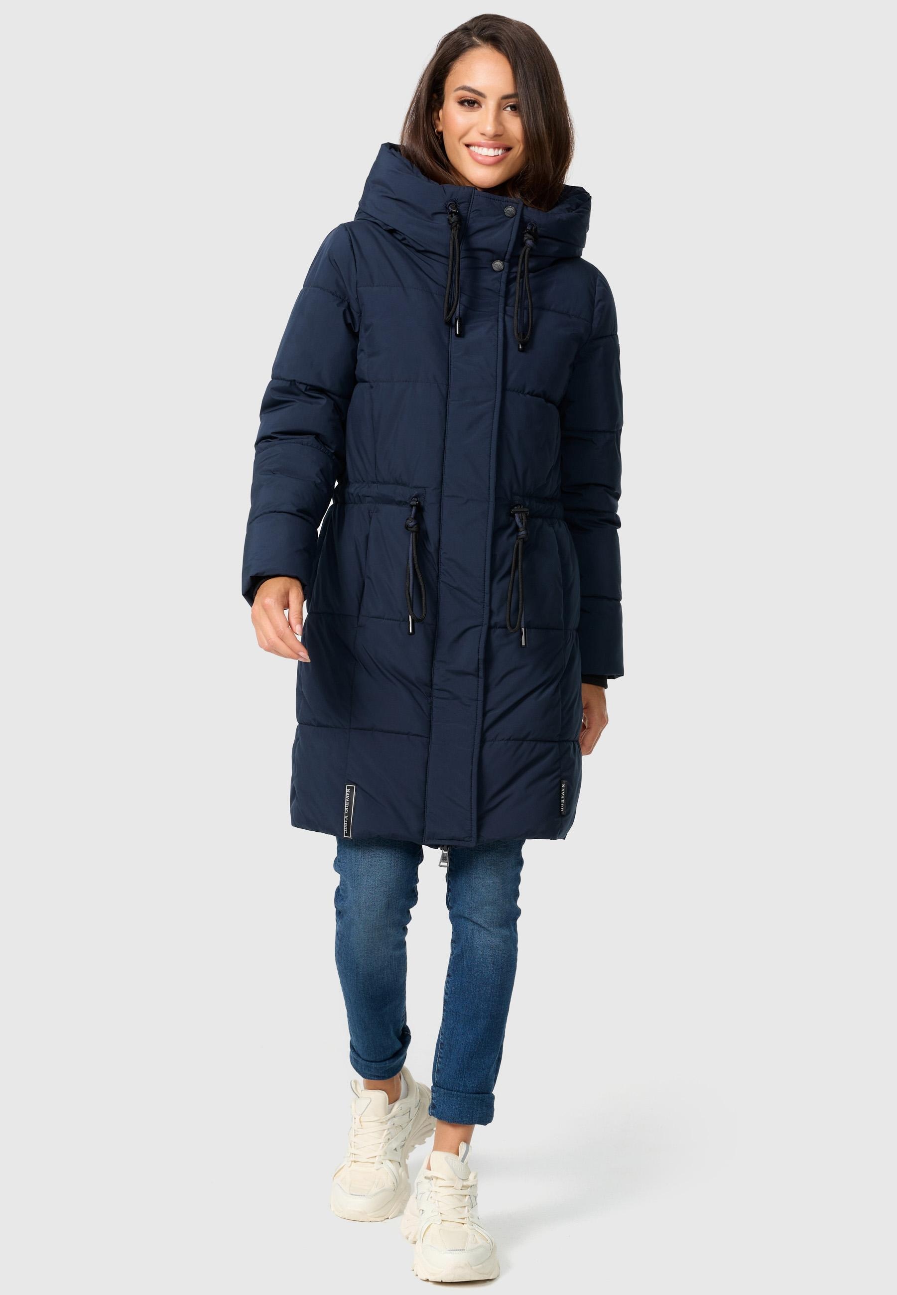 Navahoo Steppmantel »Steppmantel Zuckertatze XIV«, Stylischer Winterparka mit verstellbarer Kapuze