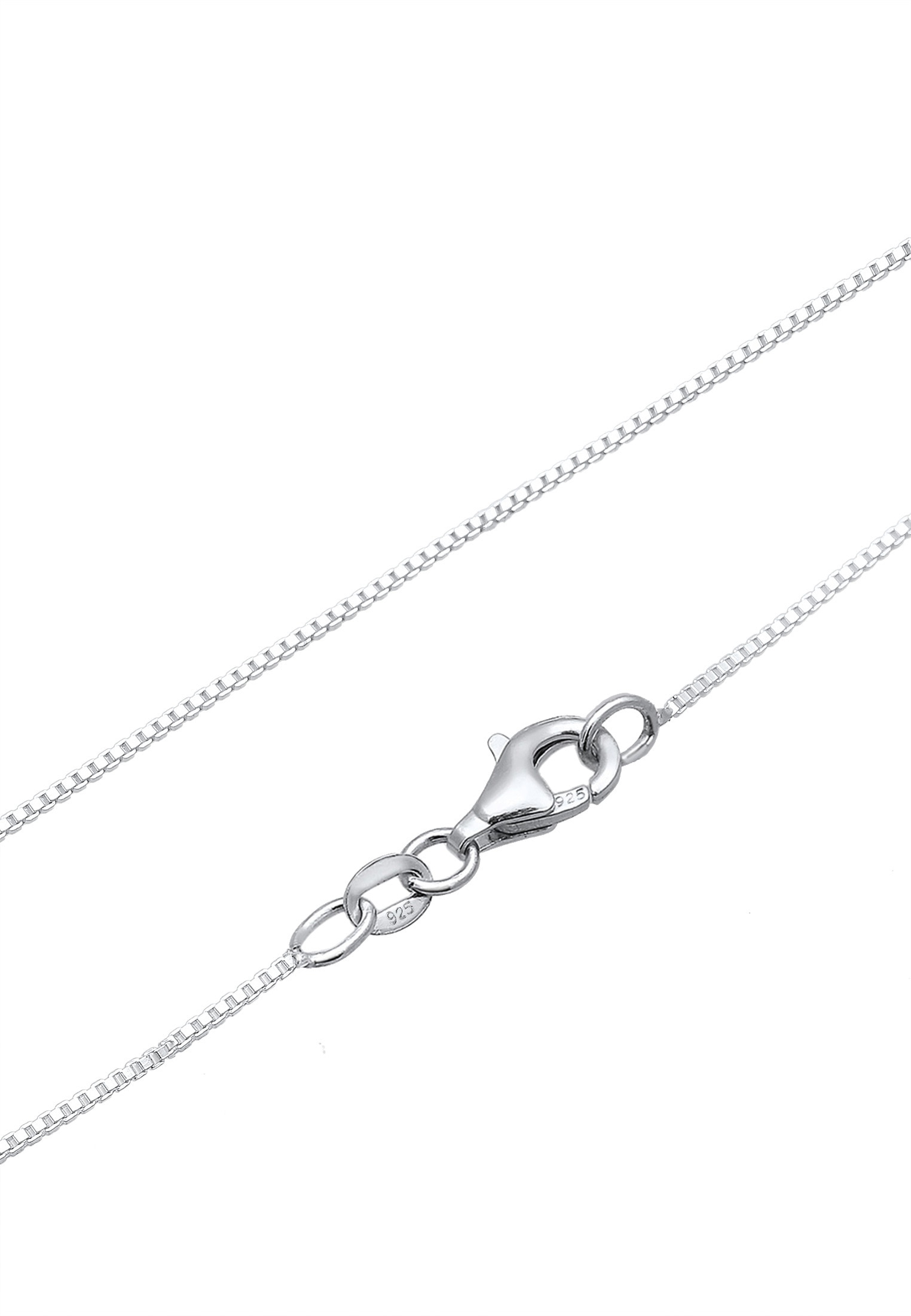 Elli Lange Kette »Halskette Plättchen Kreis Rund Gehämmert 925 Silber«