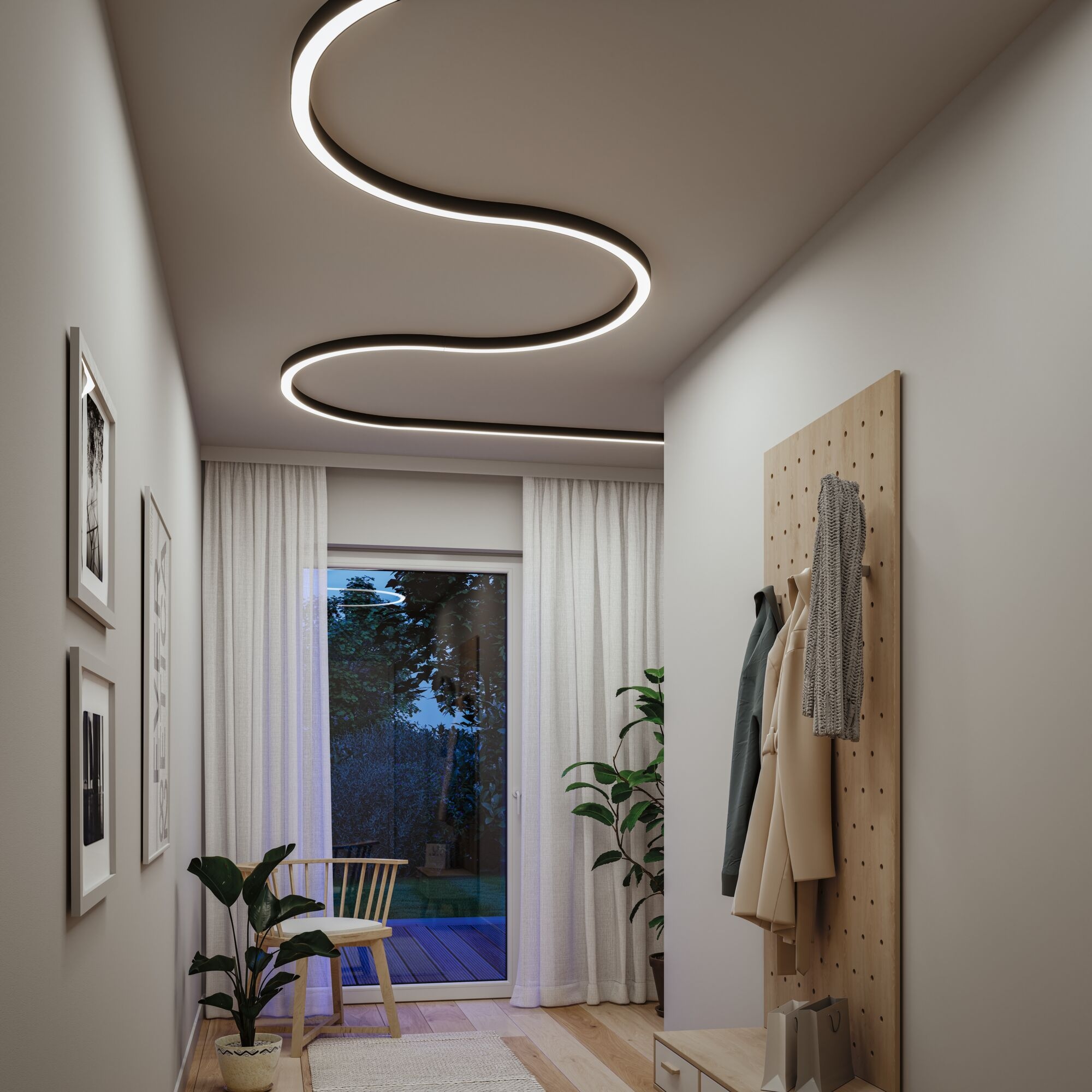 Paulmann Schienensystem-Leuchten »Linion Einspeisung Zigbee 3.0 Power Channel 1m« LED-Modul 1 Stk. Warmweiß Smart Home