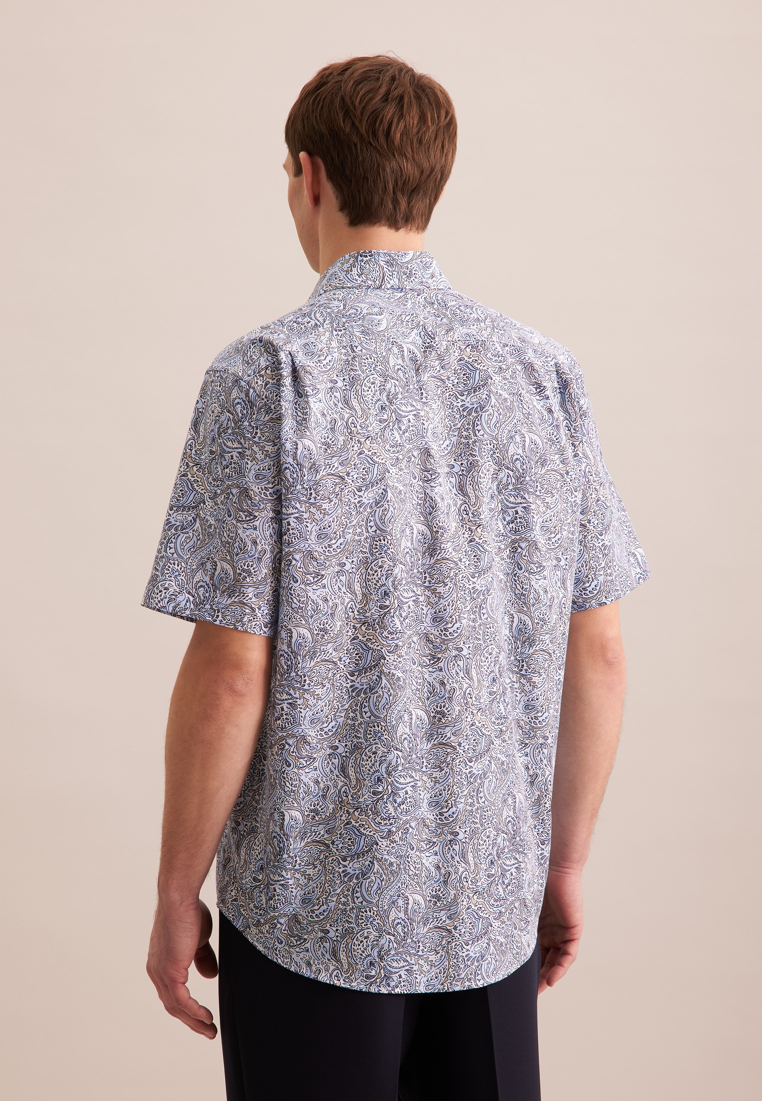 seidensticker Businesshemd »Comfort«, Comfort Kurzarm Kentkragen Floral
