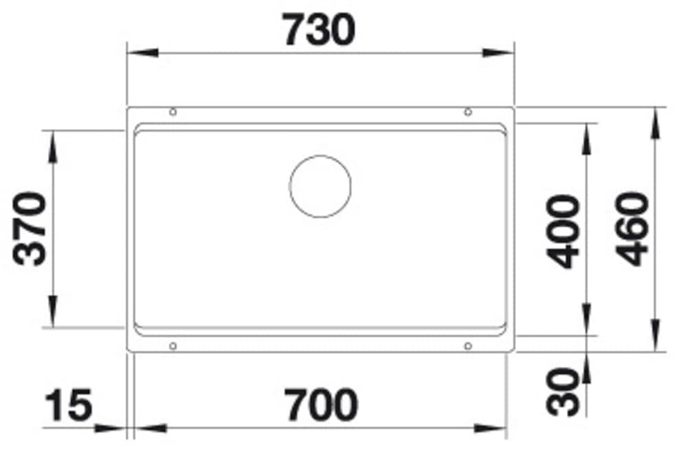 Blanco Granitspüle »ETAGON 700-U« 1 Stk. tlg. inklusive 2 Gratis ETAGON-Schienen aus Edelstahl