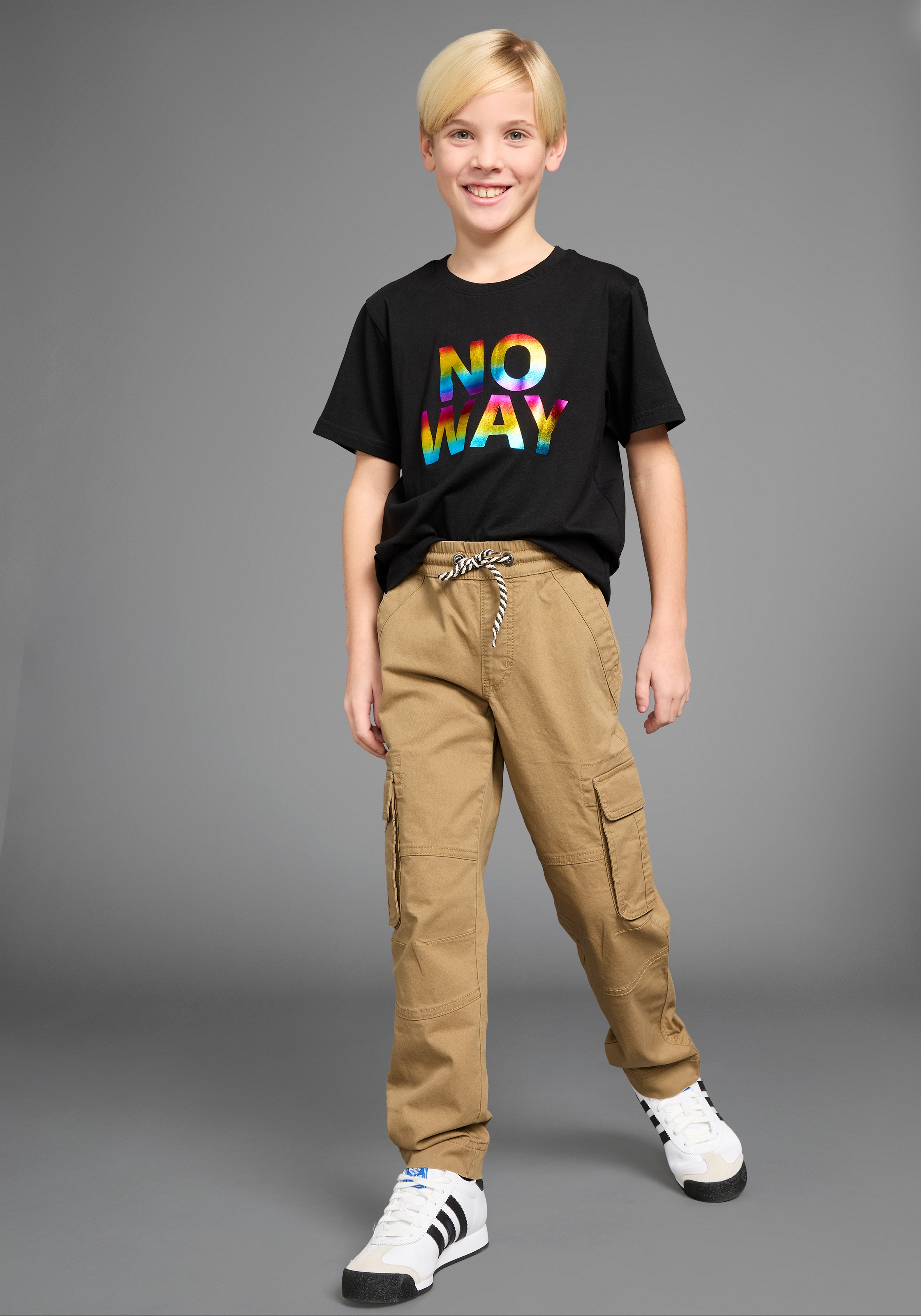 KIDSWORLD Cargohose »Pull-On Cargohose«  mit modischem Bindeband