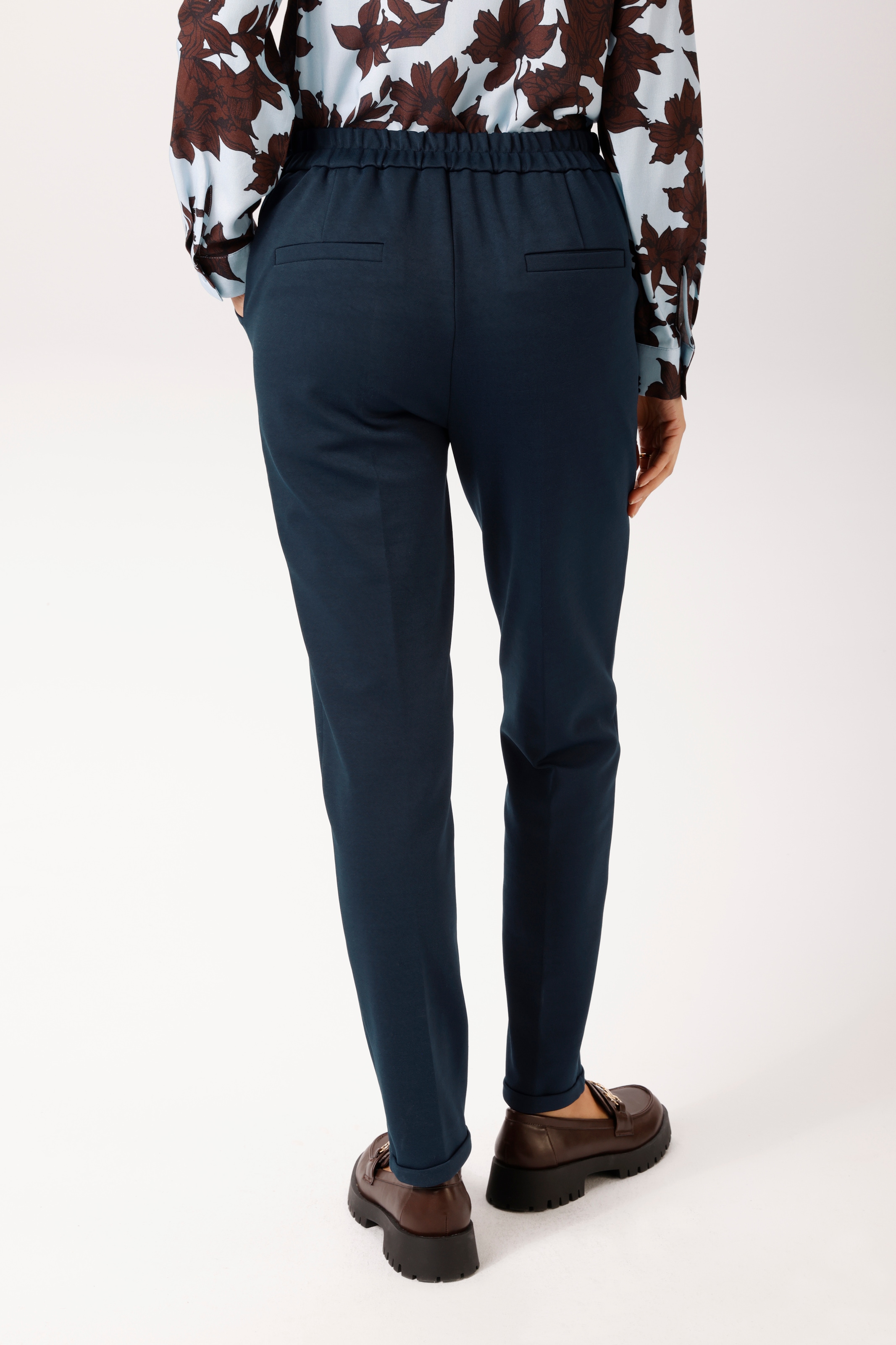 Aniston CASUAL Jerseyhose  mit Biesen verziert