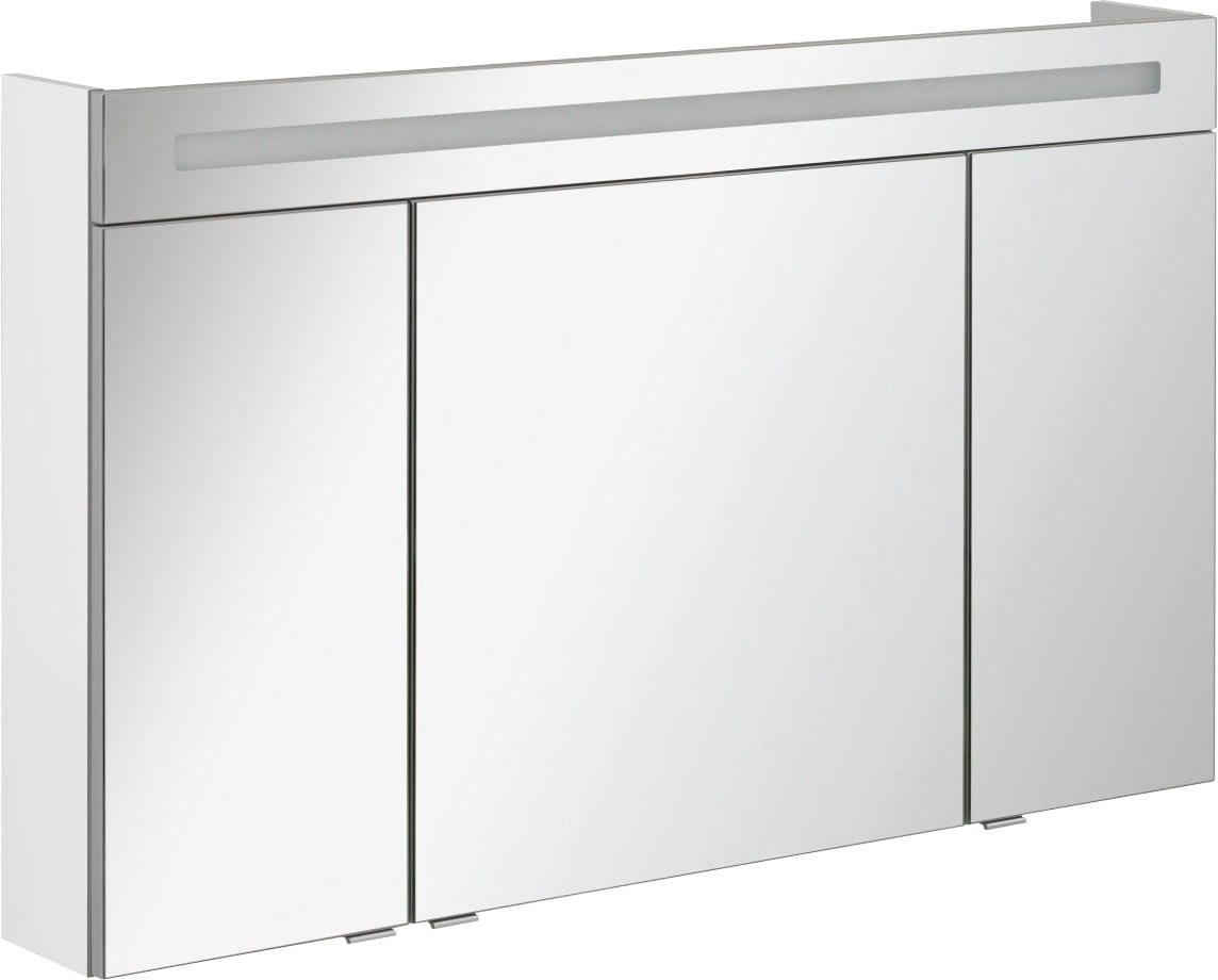 FACKELMANN Spiegelschrank »CL 120 - weiß«, Badmöbel Breite 120 cm, 3 Türen, doppelseitig  verspiegelt online kaufen | mit 3 Jahren XXL Garantie