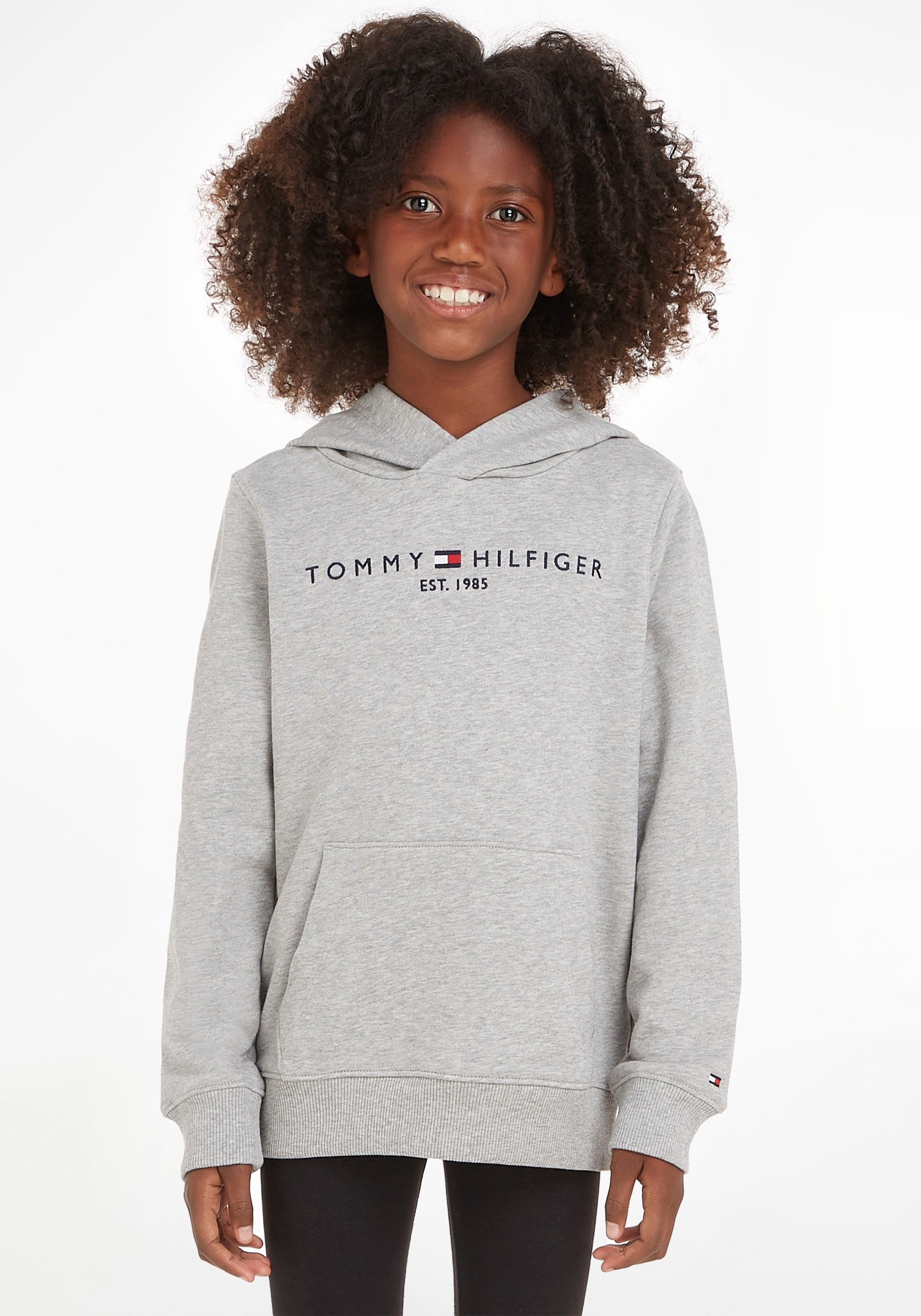 Jungen Tommy MiniMe,für Kapuzensweatshirt und ♕ »ESSENTIAL bei Hilfiger Mädchen Junior Kinder Kids HOODIE«,