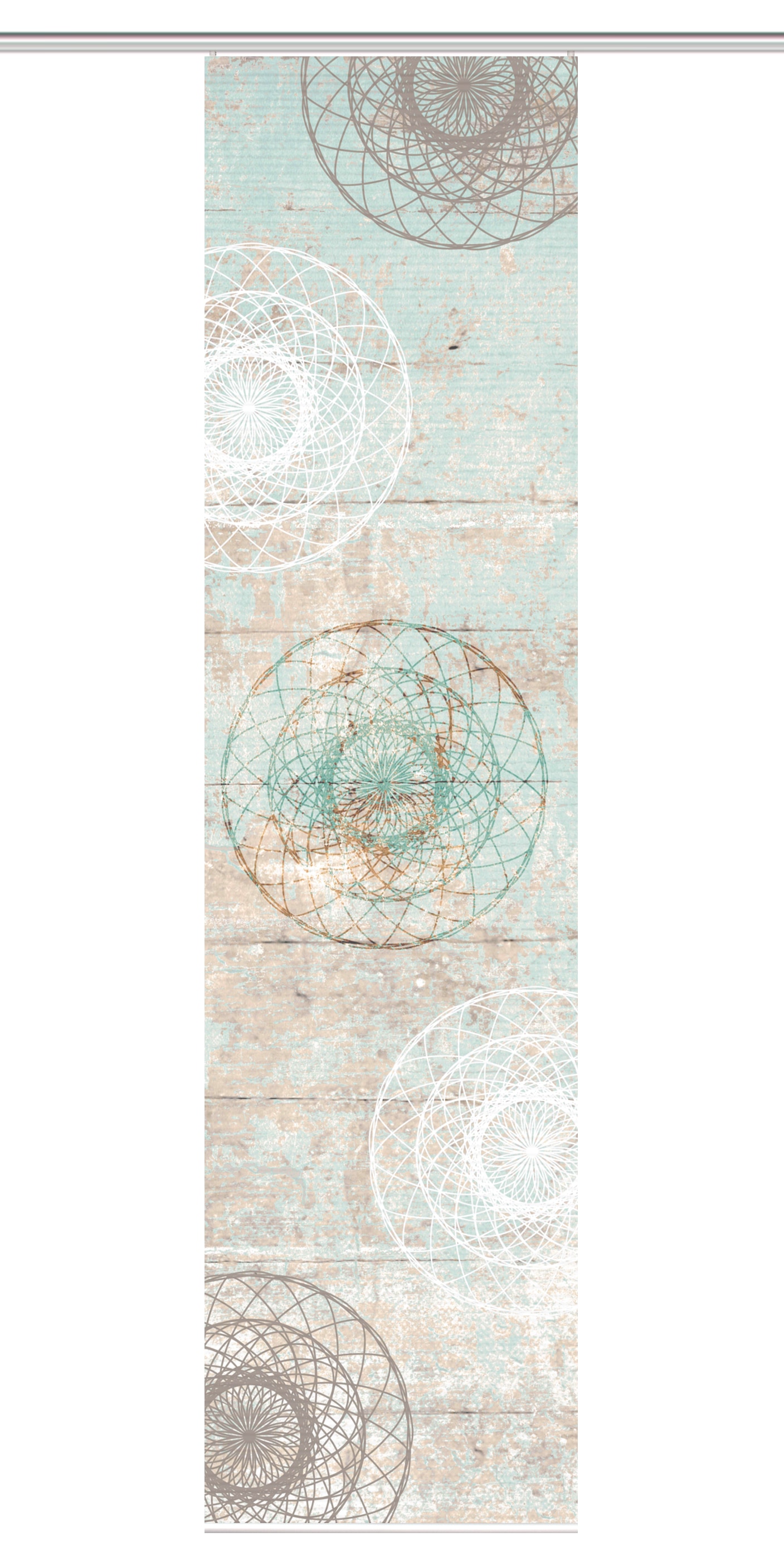 HOME in green Schiebegardine »MANDOSA« Paneelwagen 1 Stk. tlg. DIGITALBEDRUCKT, BAMBUSOPTIK RECYCELT