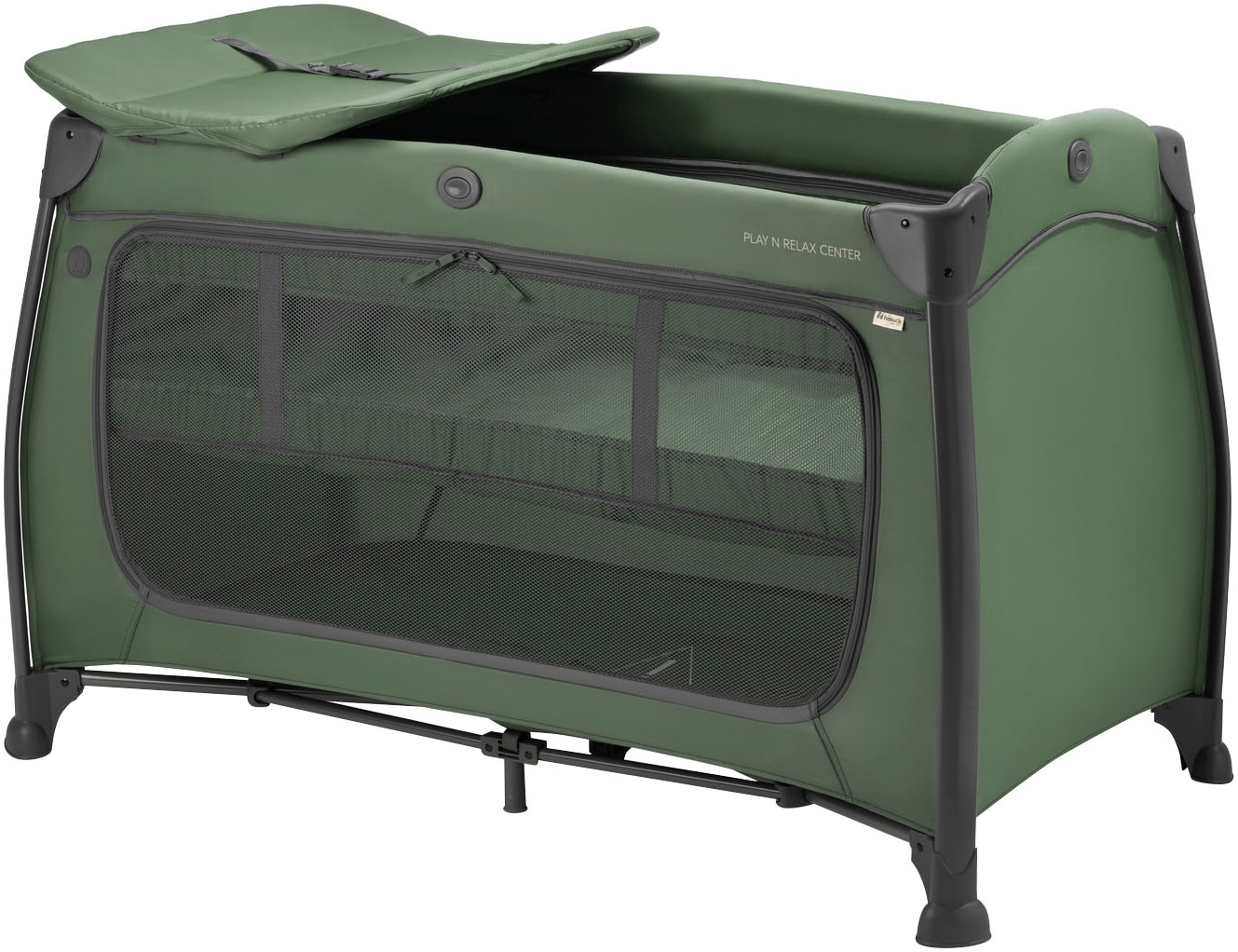 Baby-Reisebett »Play N Relax Center, darkgreen«, inkl. Neugeboreneneinhang,...