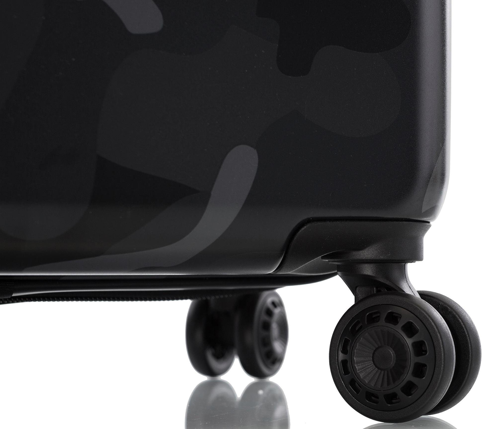 Heys Hartschalen-Trolley »Black Camo, 53 cm«, 4 Rollen, Heys x Joachim Llambi Hartschalen-Koffer Volumenerweiterung