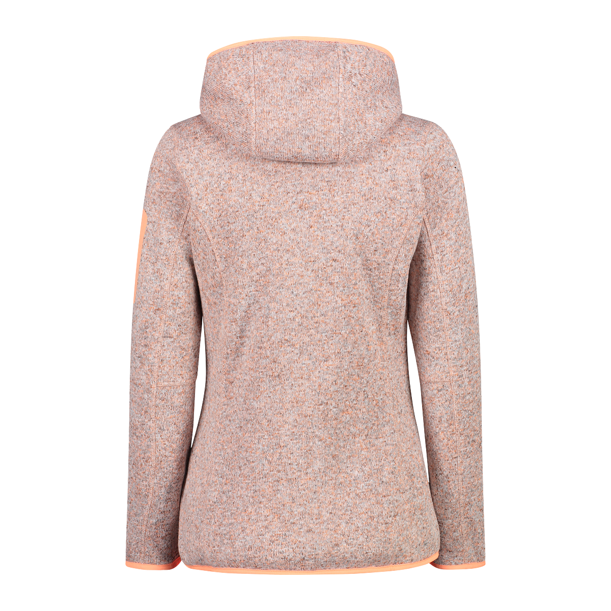 CMP Strickfleecejacke »KNITTED MELANGE HOODY WOMAN HOODY«, (1 St.), mit Kapuze, Wärmend und