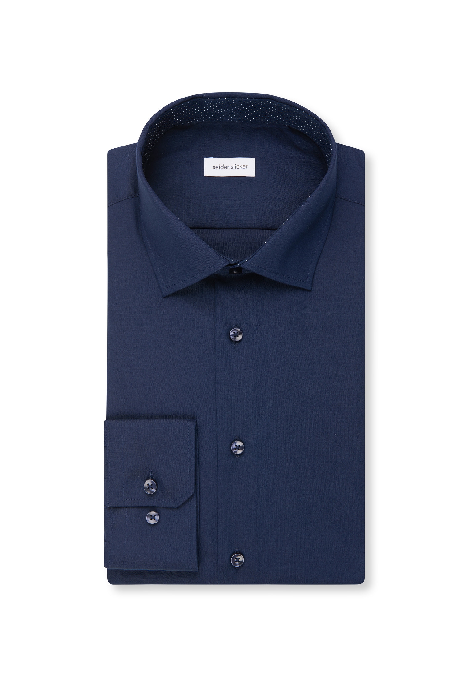 seidensticker Businesshemd »Schwarze Rose« Slim 1/1 Extra lang Kentkragen Uni