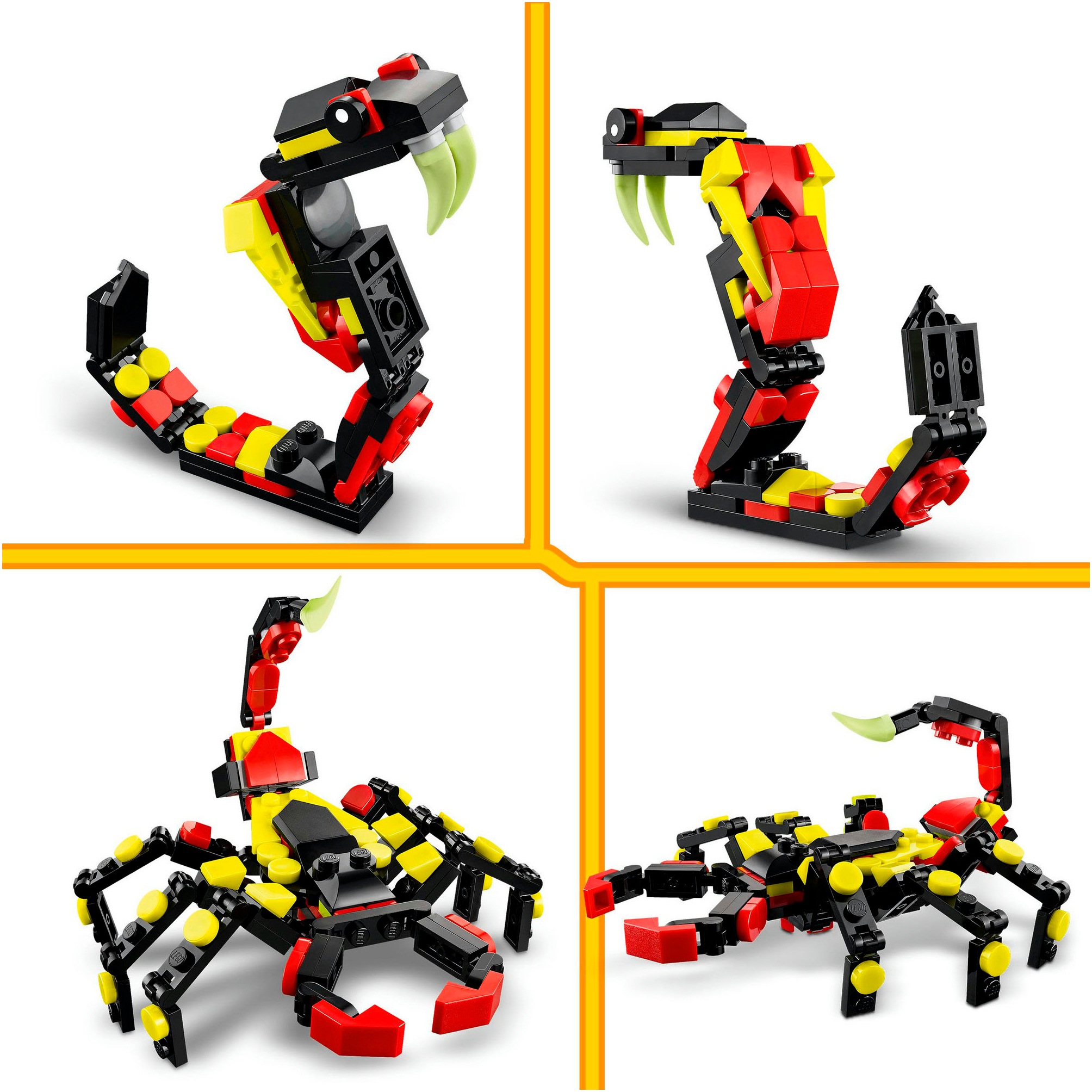 LEGO® Konstruktionsspielsteine »Wilde Tiere: Überraschungsspinne (31159), LEGO Creator«, (153 St.), Made in Europe