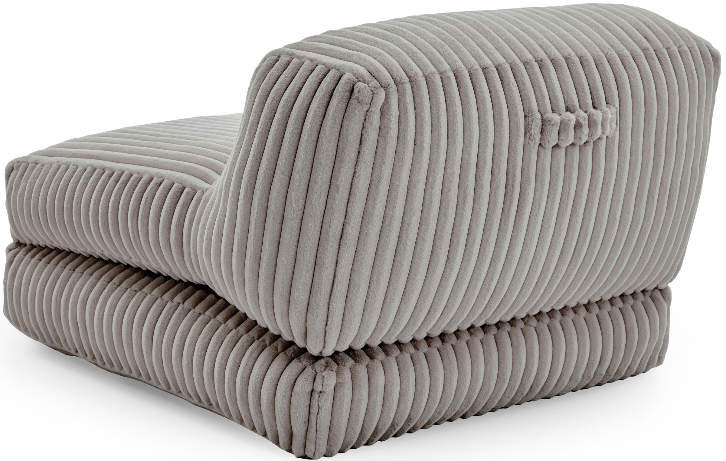 INOSIGN XXL-Sessel »Pia«, Loungesessel in Megacord, 2 Größen, Schlaffunktion und Pouf-Funktion