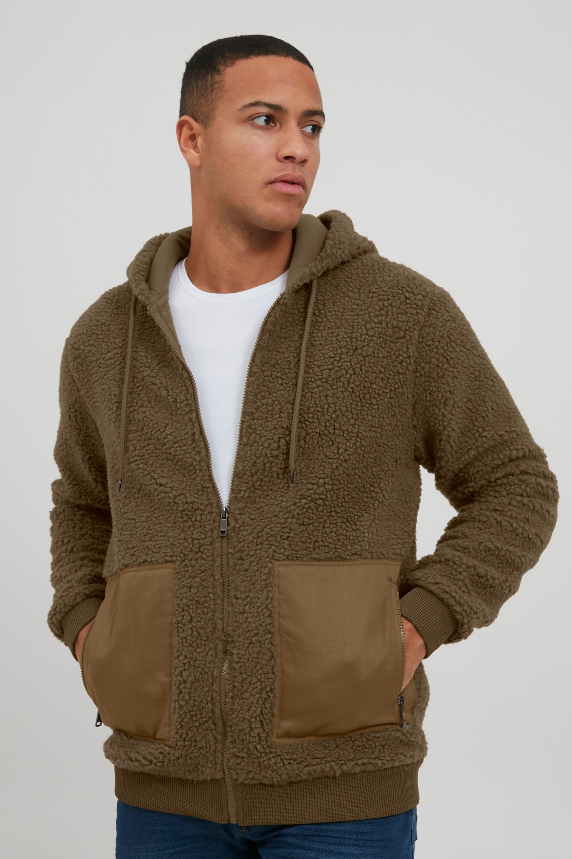 !Solid Fellimitatjacke »Fellimitatjacke SDVig«, mit Kapuze