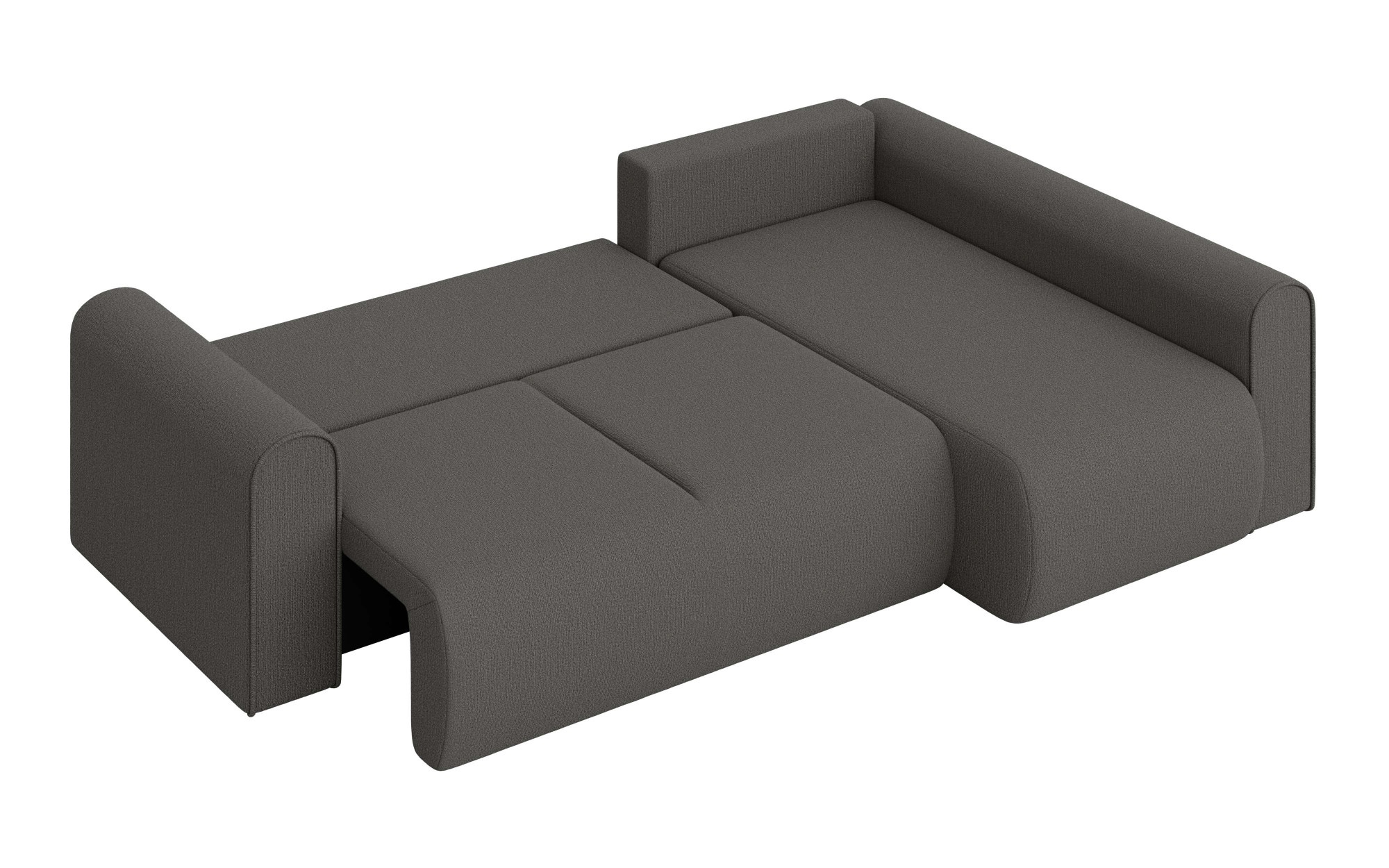 OTTO home Ecksofa »Zacharia wahlweise Schlafsofa mit Bettkasten, B/T/H 250/166/86 cm« L-Form mit Wellenunterfederung, Ottomane rechts oder links bestellbar
