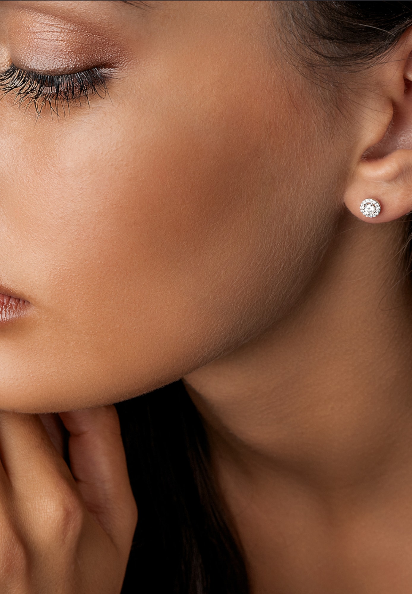 ONE ELEMENT Paar Ohrstecker »0,30 ct Diamant Brillant Invisible Ohrringe  Ohrstecker aus 585 Weißgold«