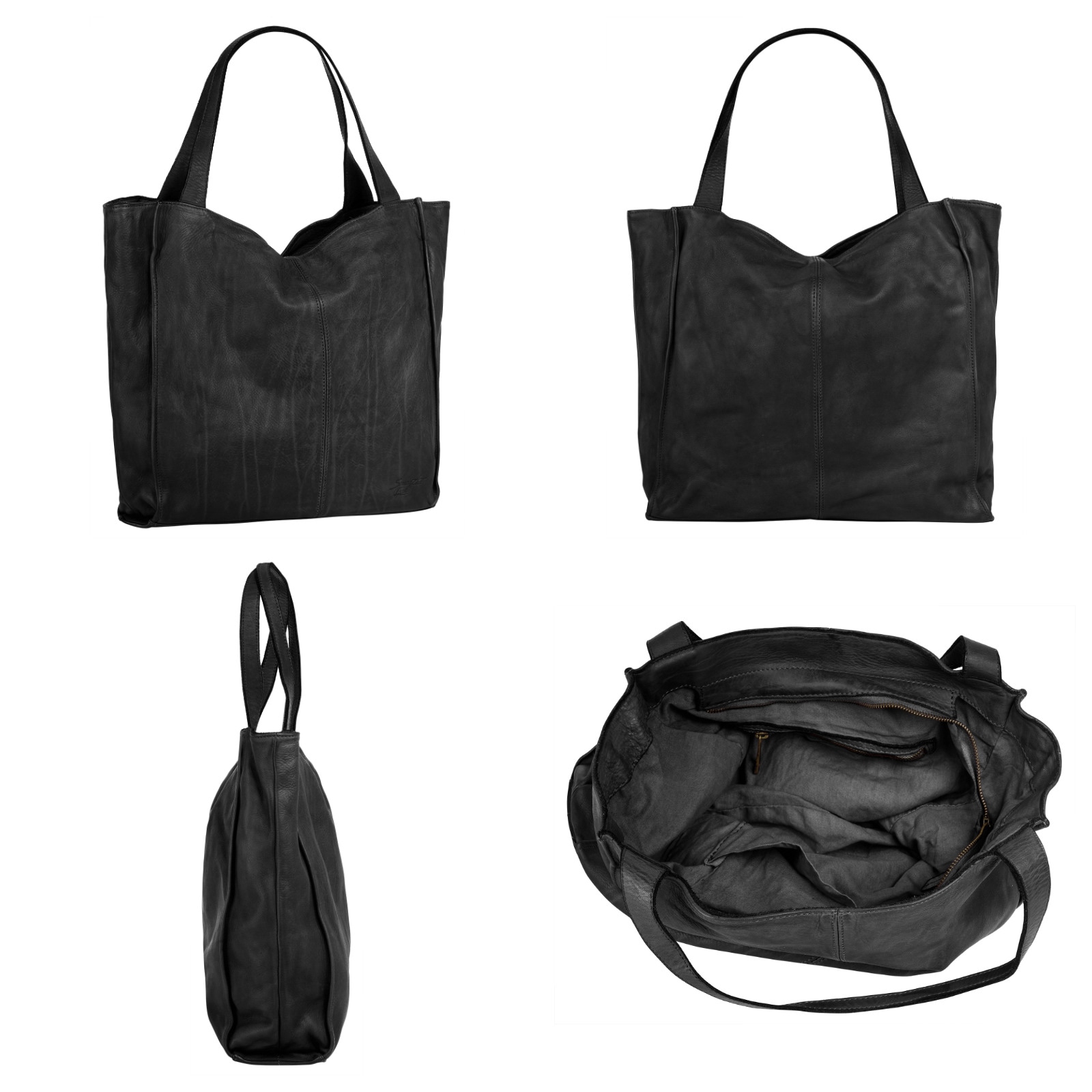 Samantha Look Shopper, echt Leder, Made in Italy
