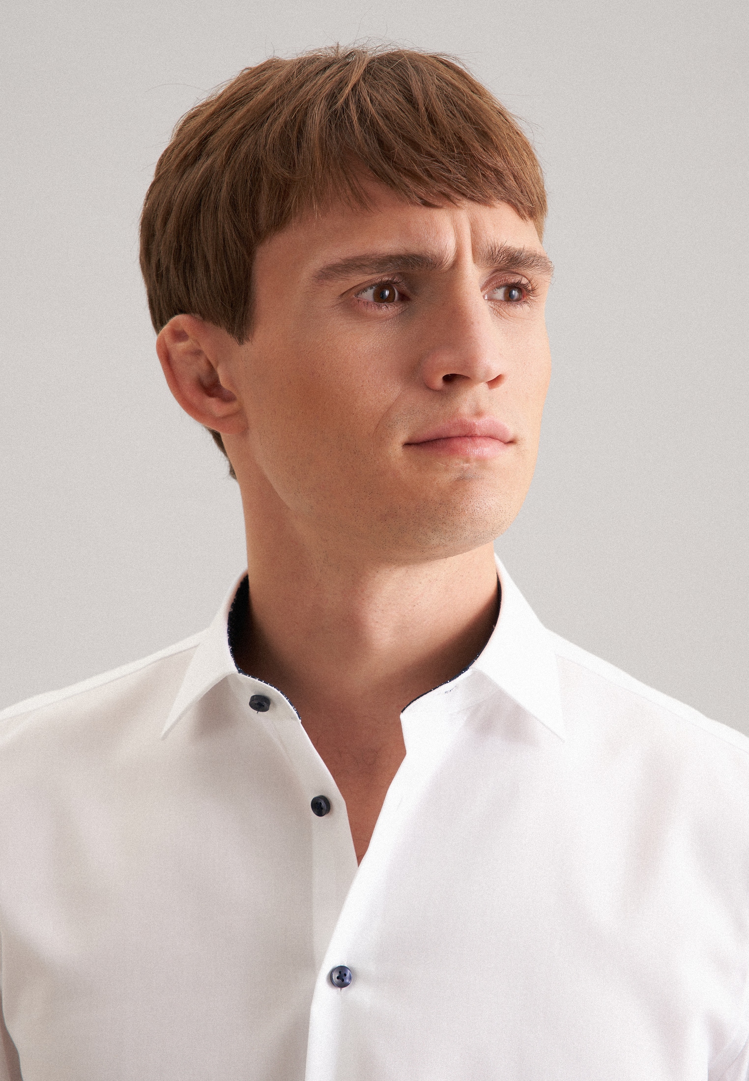 seidensticker Businesshemd »Schwarze Rose« Shaped 1/1 Kentkragen Uni