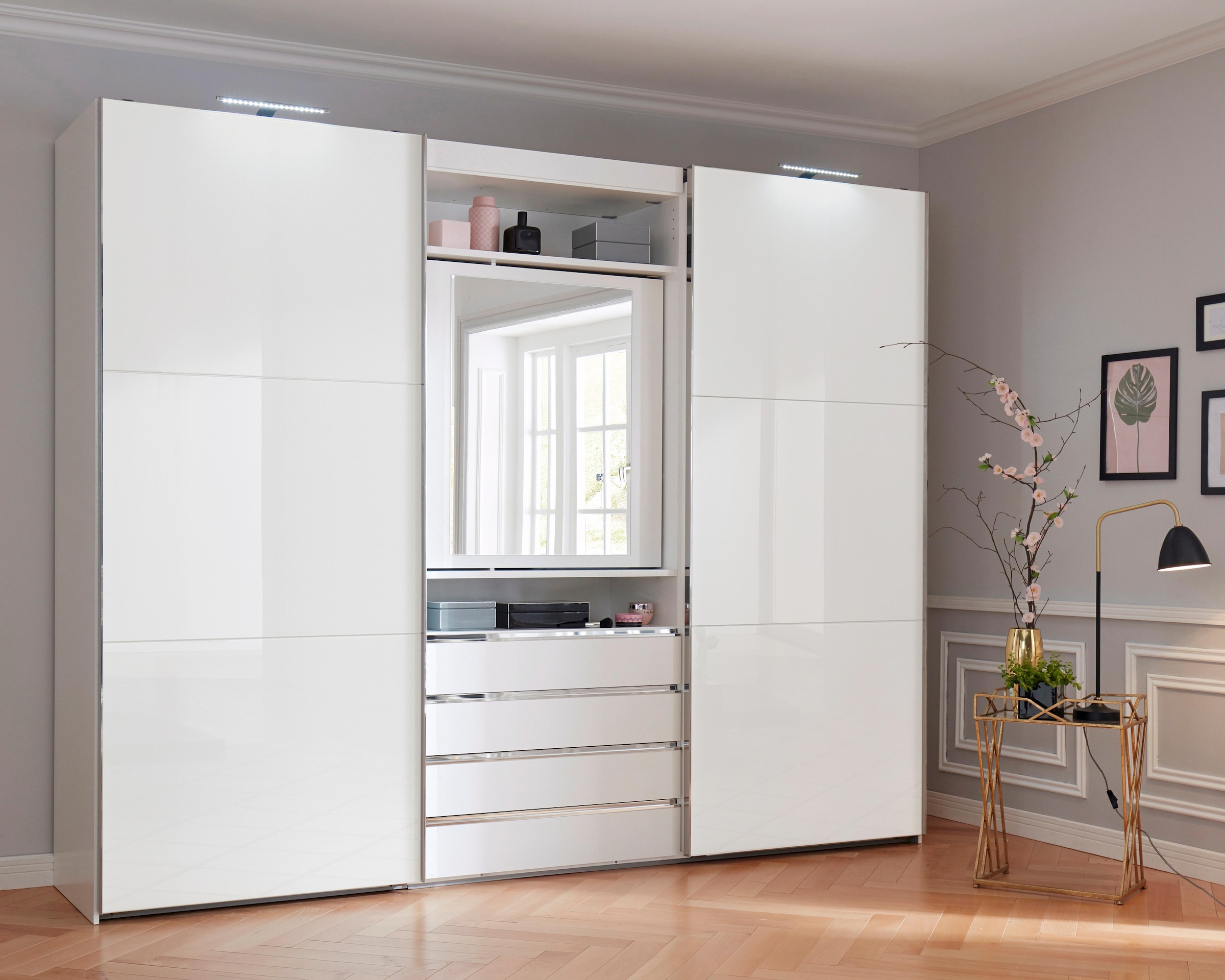 Wimex Schwebetürenschrank »Magic by fresh to go«, mit drehbarer Spiegeltür