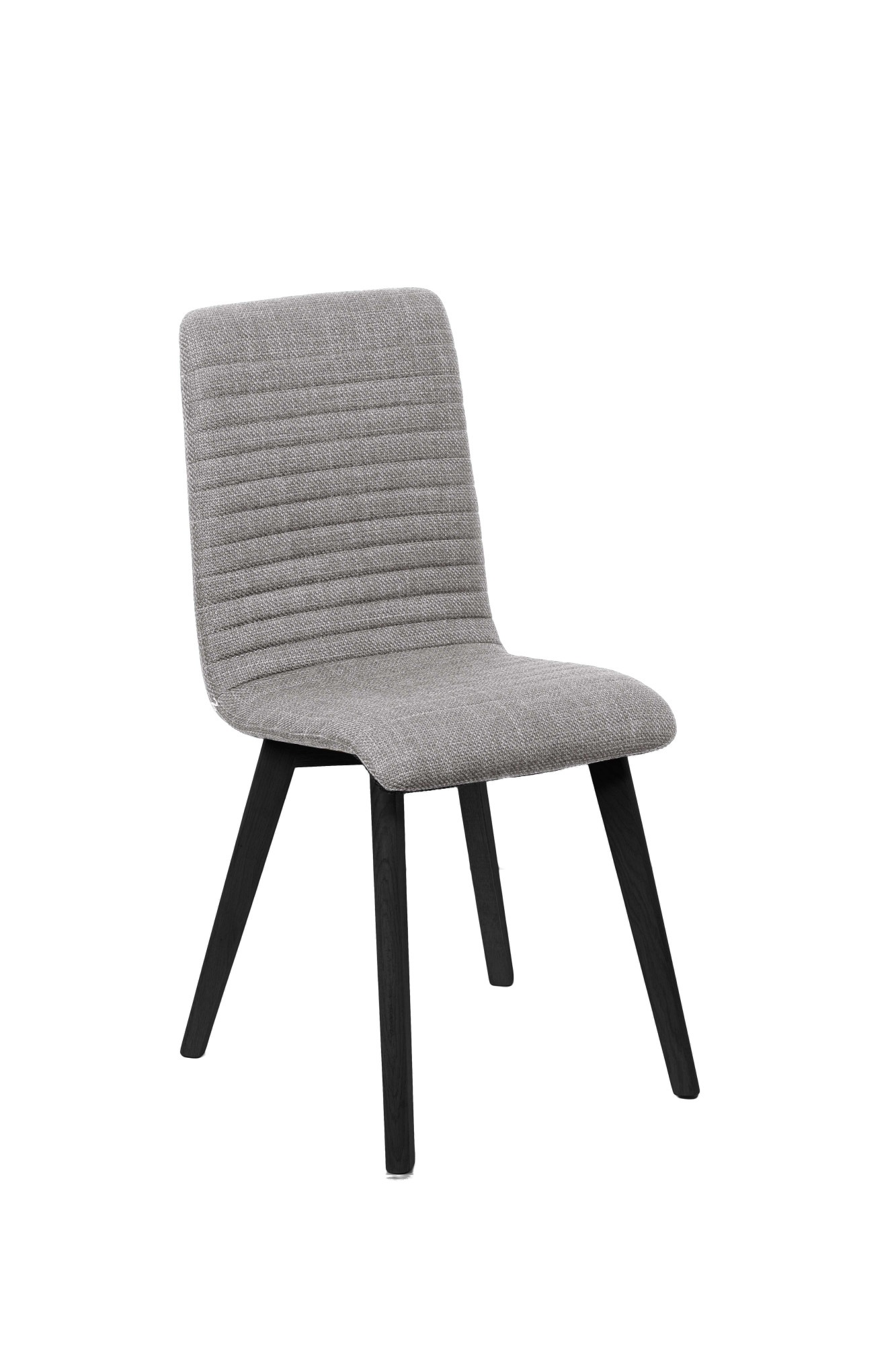 Home affaire 4-Fußstuhl »Arosa Esszimmerstuhl, Polsterstuhl, Küchenstuhl, Speisestuhl, Essstuhl«, (Set), 2 St., Chenille, 2er-Set, Beine aus Massivholz Eiche oder Buche, mit gestepptem Stoff