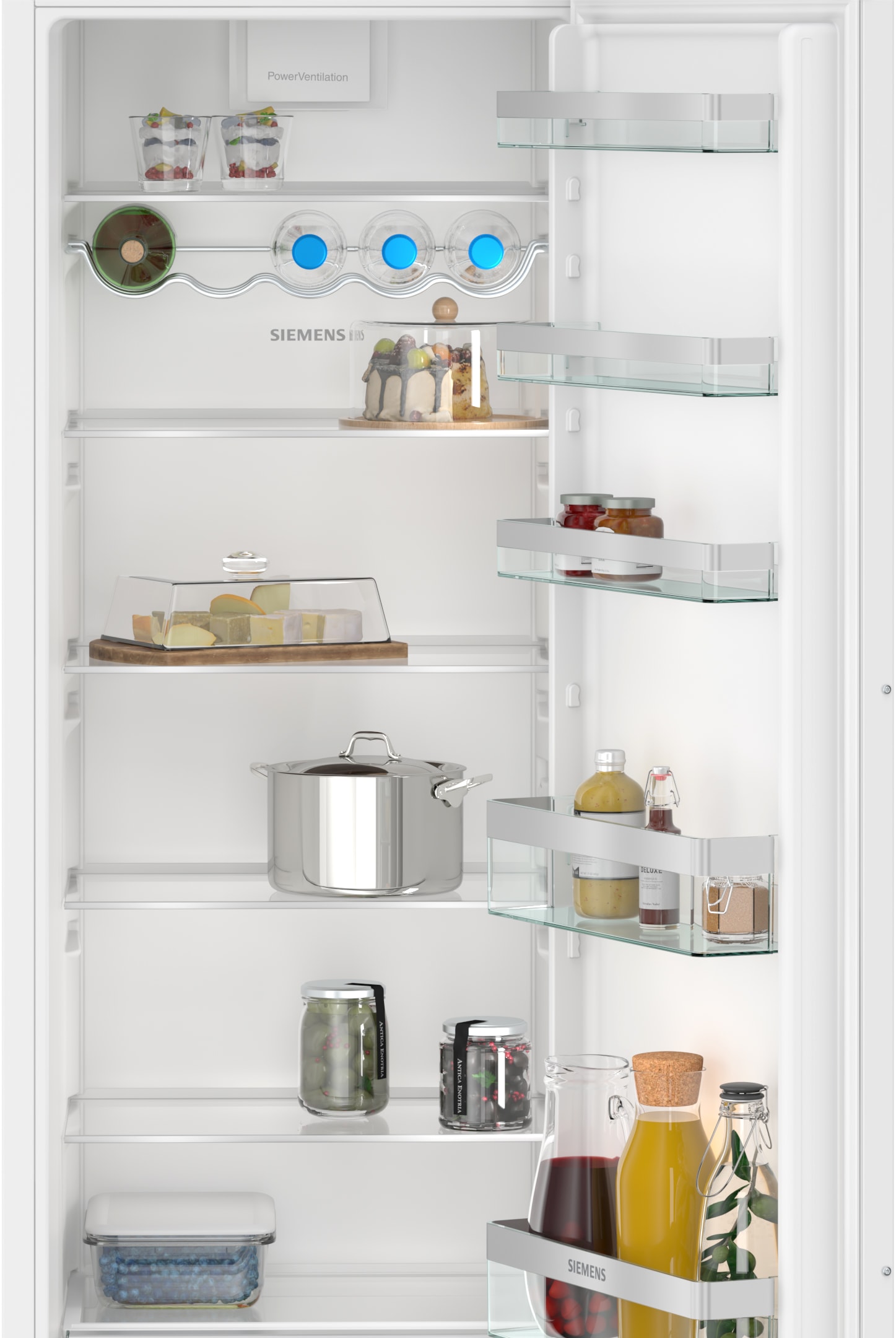 SIEMENS Einbaukühlschrank iQ300 "KI81RVFE0" 177,2 cm hoch 54,1 cm breit Einfache Temperatureinstellung dank elektronischer Temperaturregelung