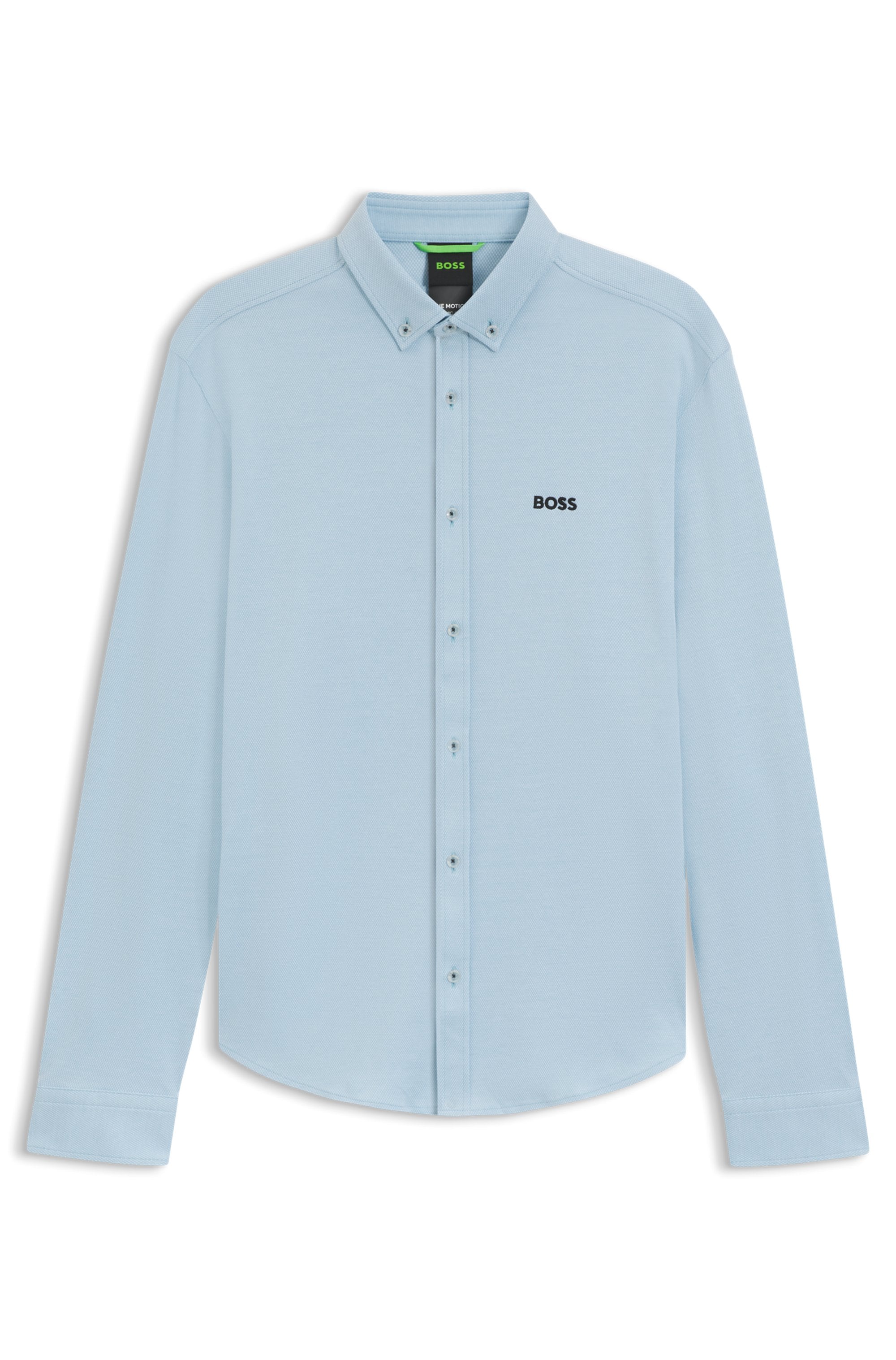 BOSS GREEN Langarmhemd »B Motion L«, softe Baumwolle, Vier-Wege-Stretch, knitterfrei