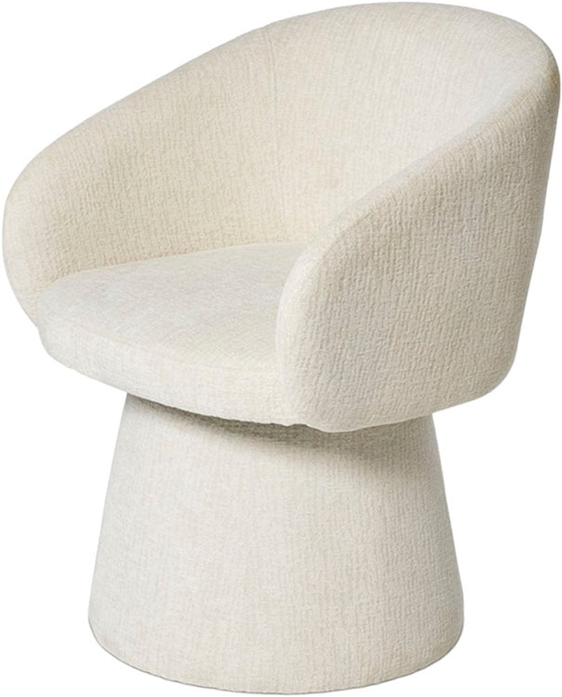Jahnke Armlehnstuhl "DUKE TWIST", sanftes weiß, sanftes weiß, sanftes weiß, B/H/T: 63cm x 78,5cm x 63,5cm