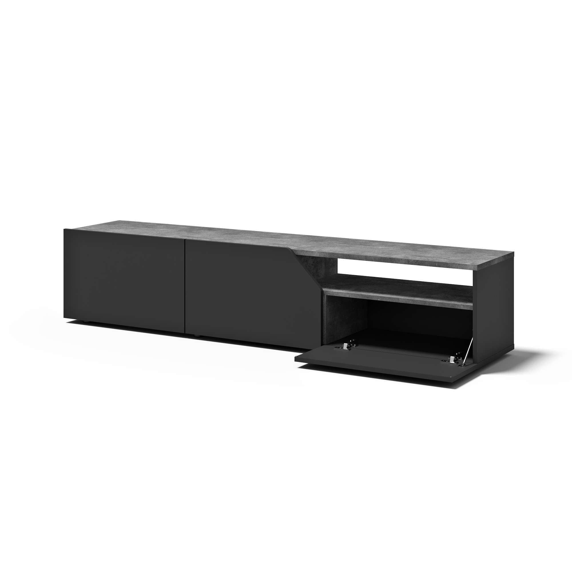 TemaHome TV-Bank »Verone TV Tisch, platsparendes Design, Lowboard,«, praktische Türen, offenes Fach, Breite 180 cm