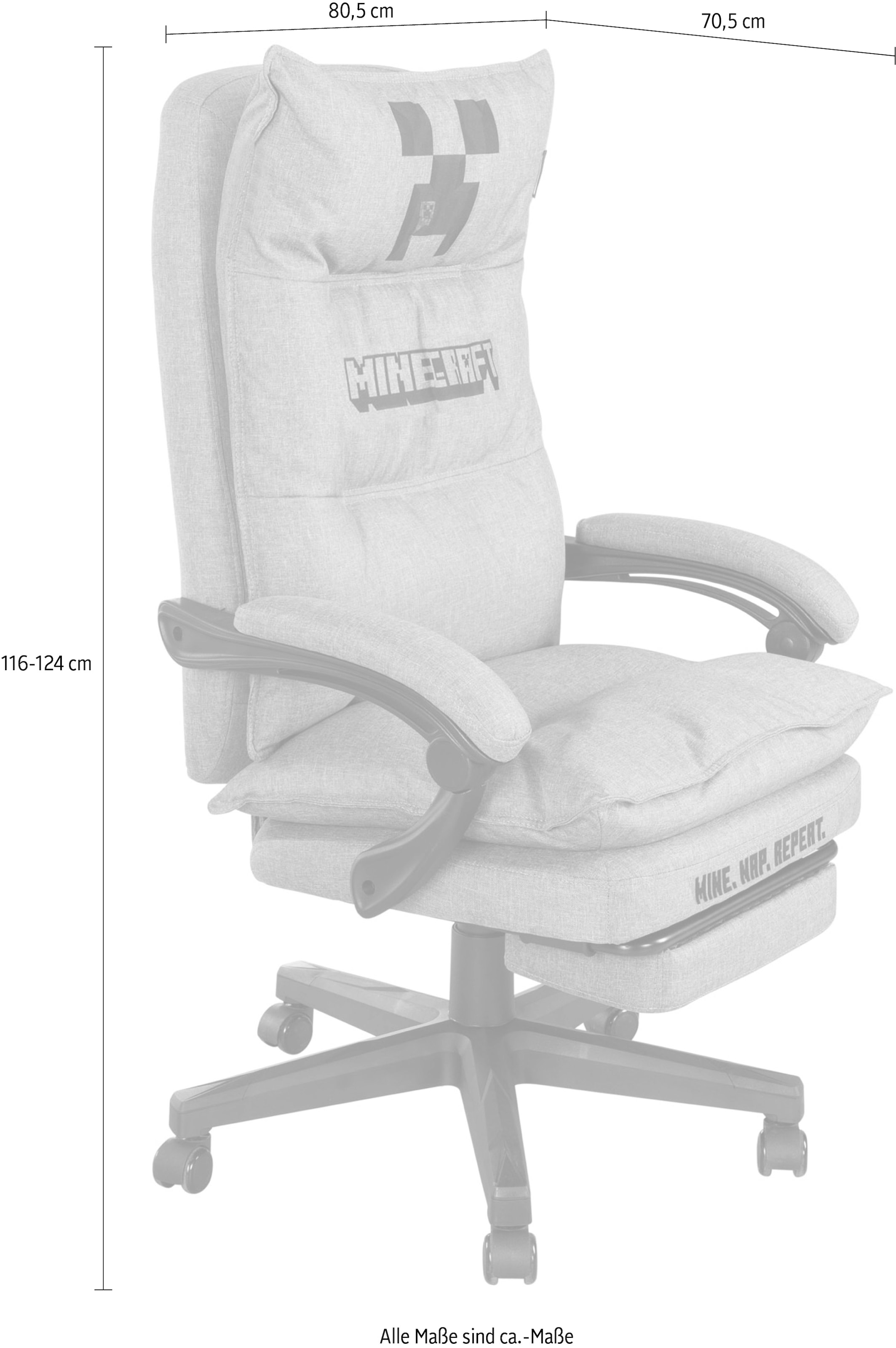Phoenix Gaming-Stuhl () 1 Stk.Chefsessel in Grau