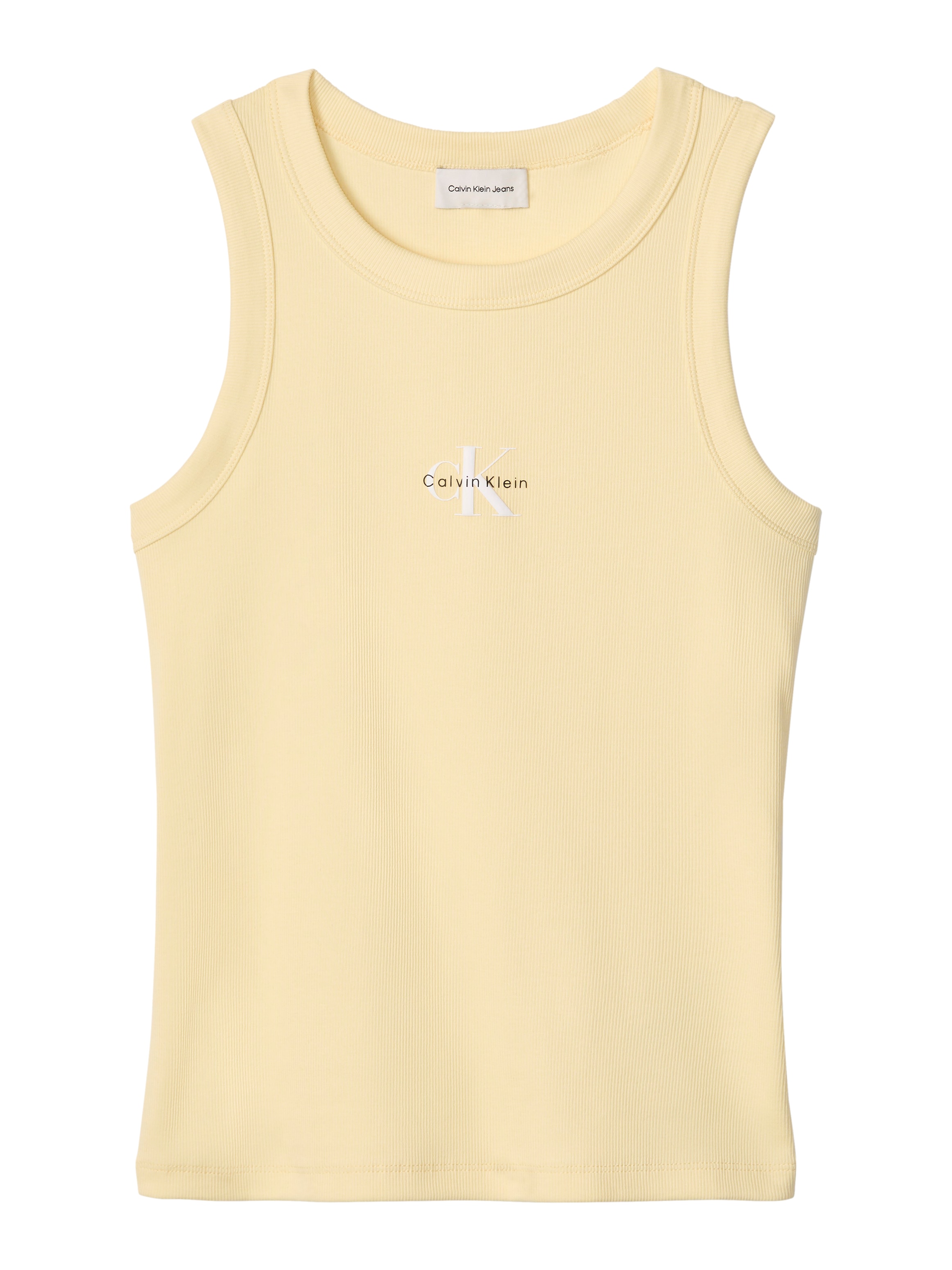 Calvin Klein Jeans Tanktop »MONOGRAM RIB TANK« Figurbetonte Passform mit Rundhalsausschnitt