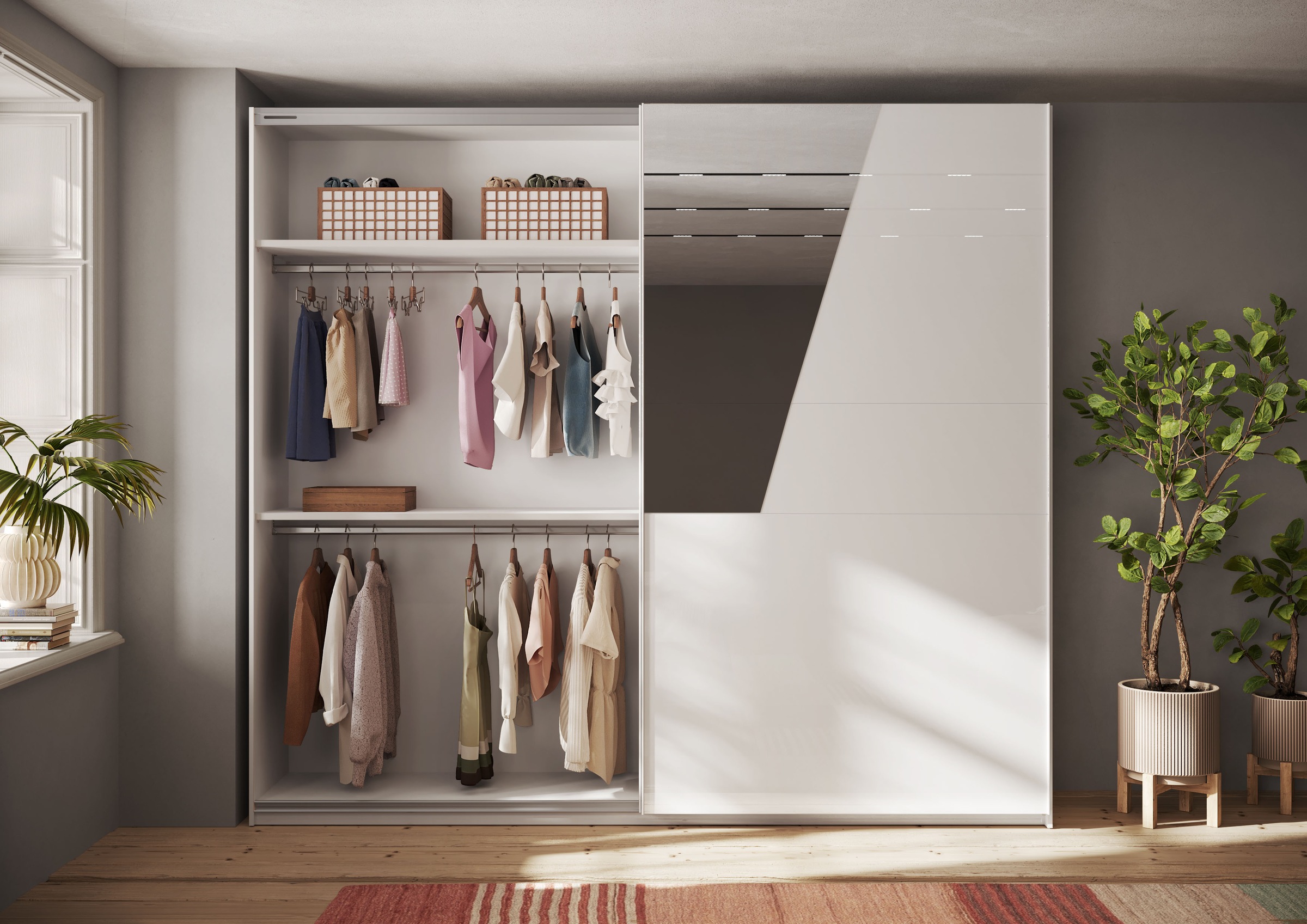 Home affaire Einlegeboden »Malmo Weiß (1St), Zubehör für Schwebetürenschrank,« Breite 135,2 cm, Tiefe 50 cm, Höhe 2,2 cm