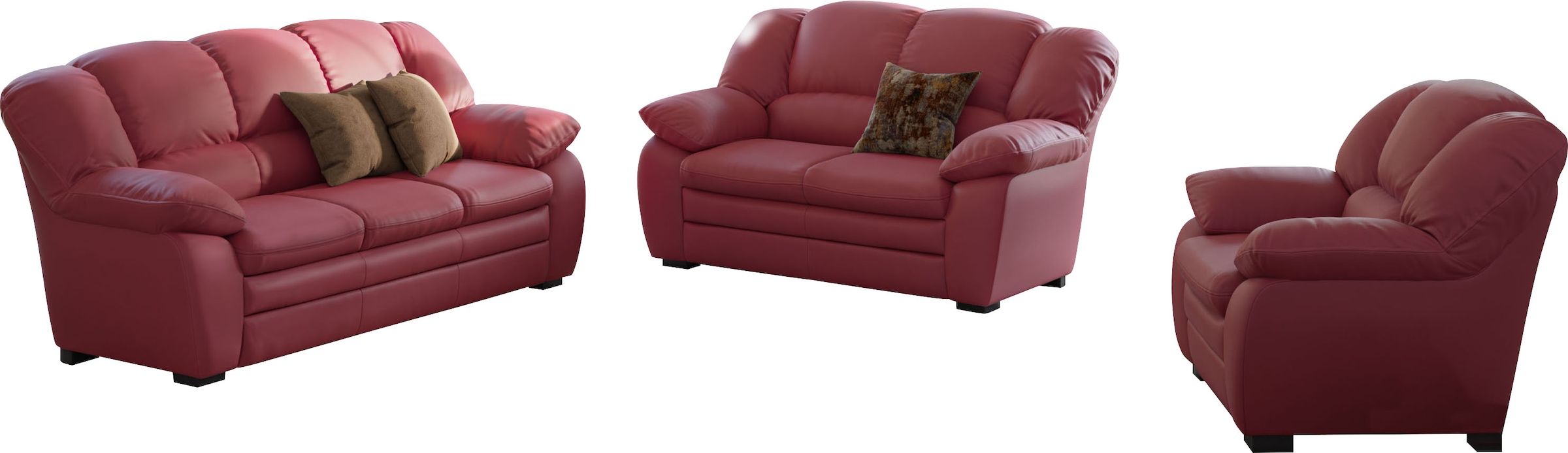 COTTA Polstergarnitur »Casino«, (Set, 3 tlg.), Set bestehend aus: Sessel, 2-Sitzer & 2,5-Sitzer