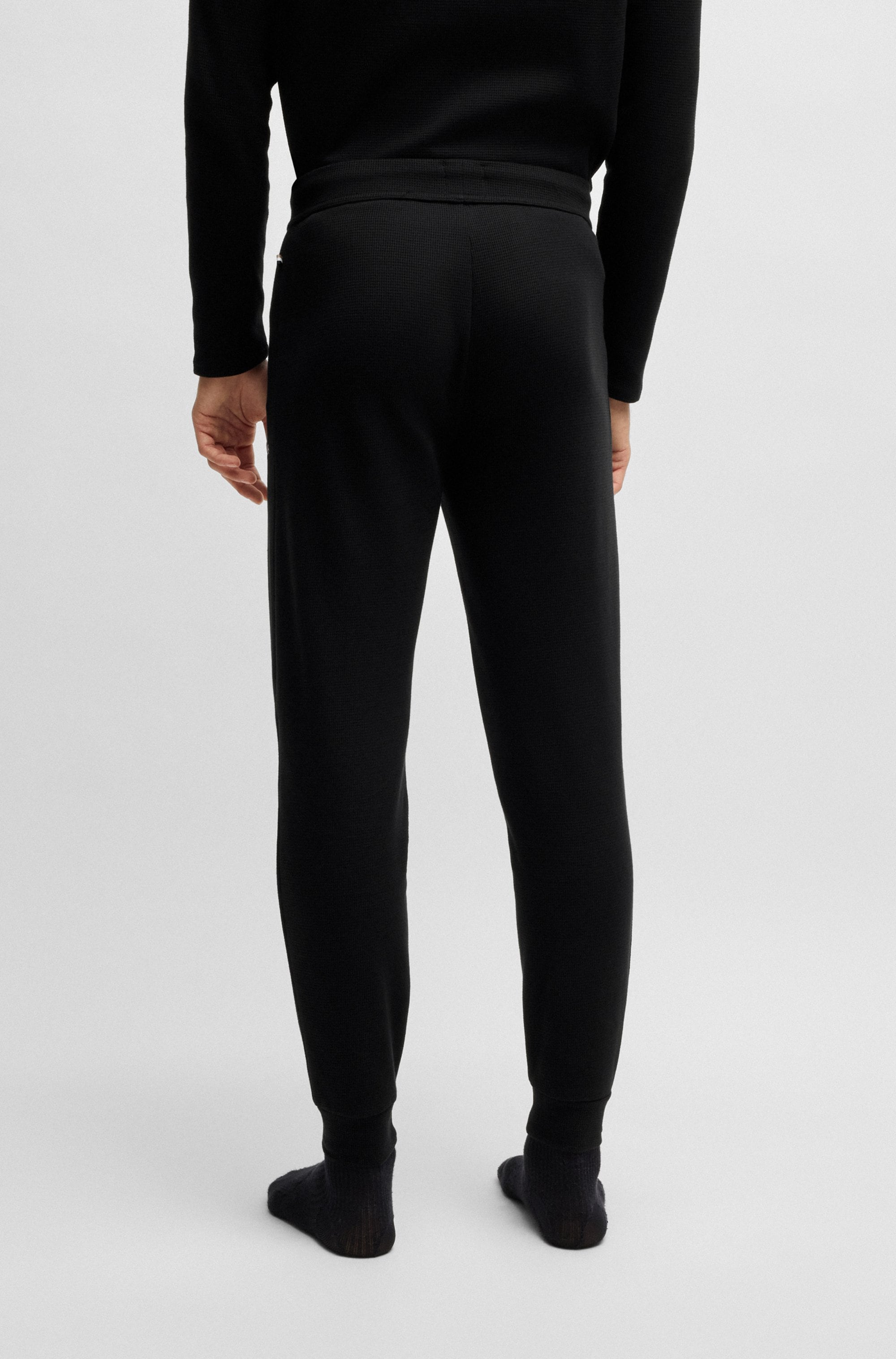 BOSS Pyjamahose »Waffle Pants Cuf«
