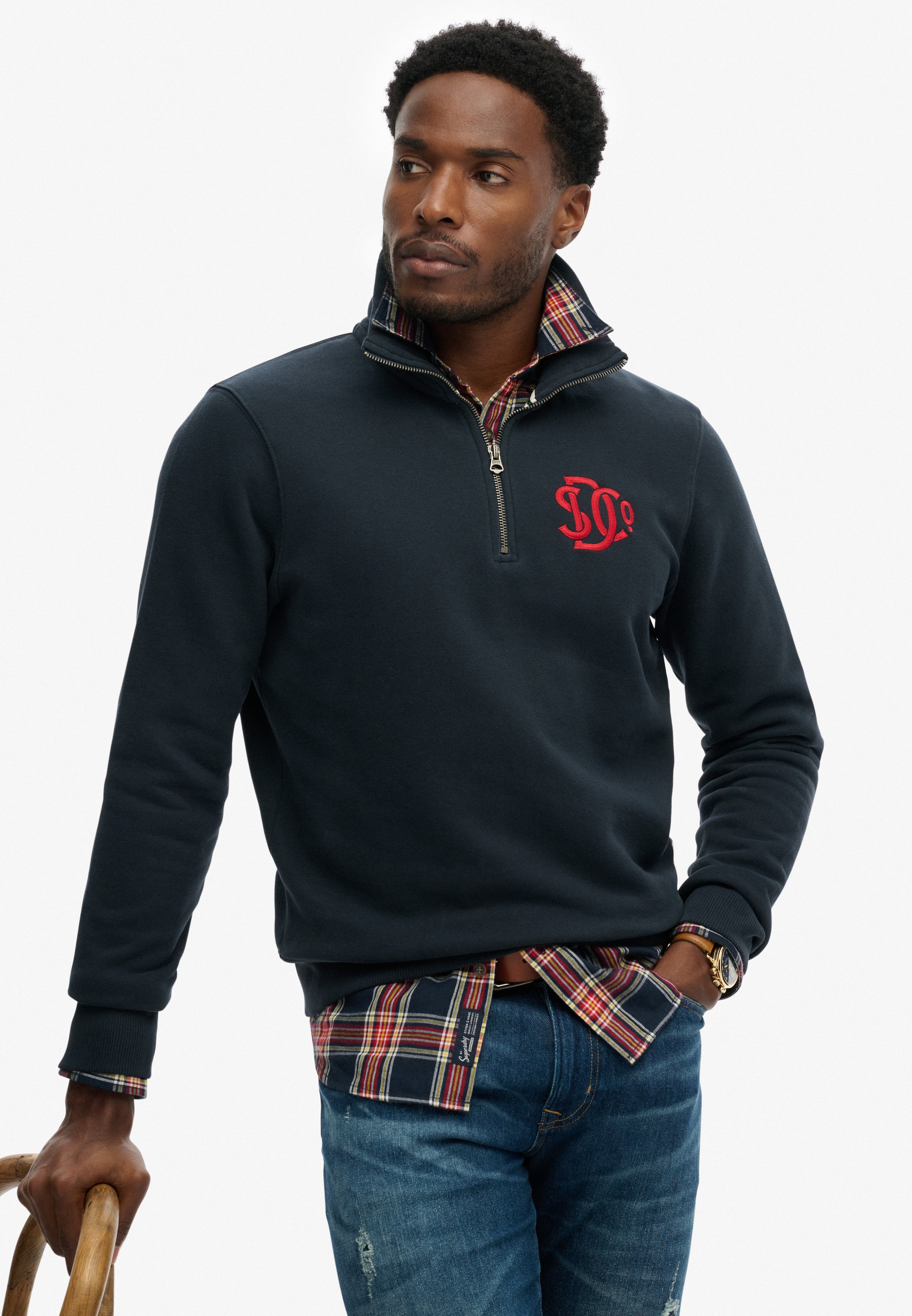 Superdry Sweatshirt »Sd&co Neon Half Zip Track«
