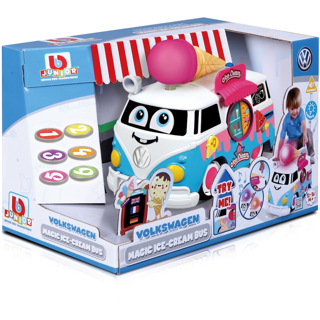 bbJunior Spielzeug-Bus »VW Magic Ice Cream Bus«, mit Licht- und Soundeffekten