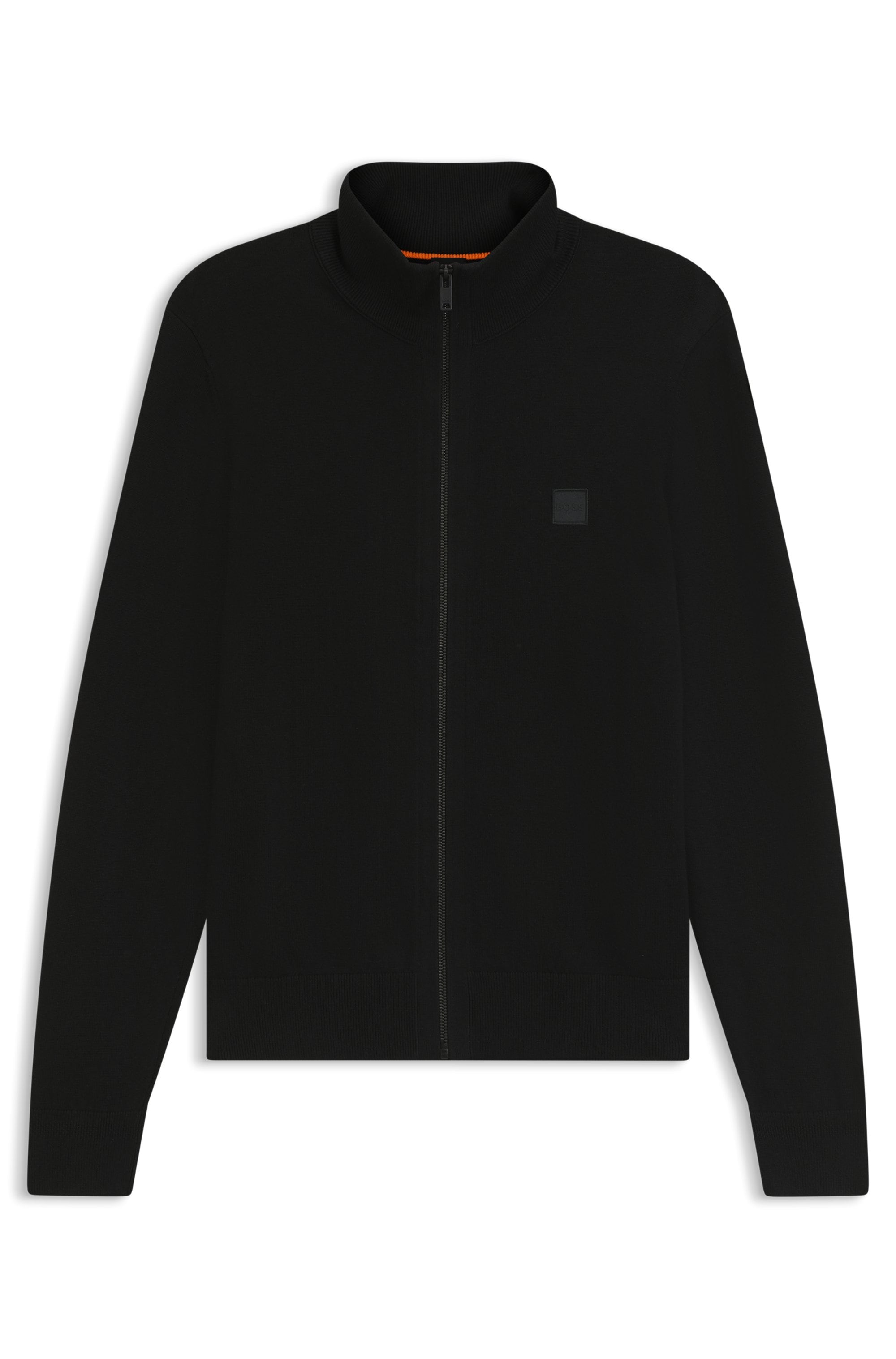 BOSS ORANGE Strickjacke »Kanozip« mit Reißverschluss