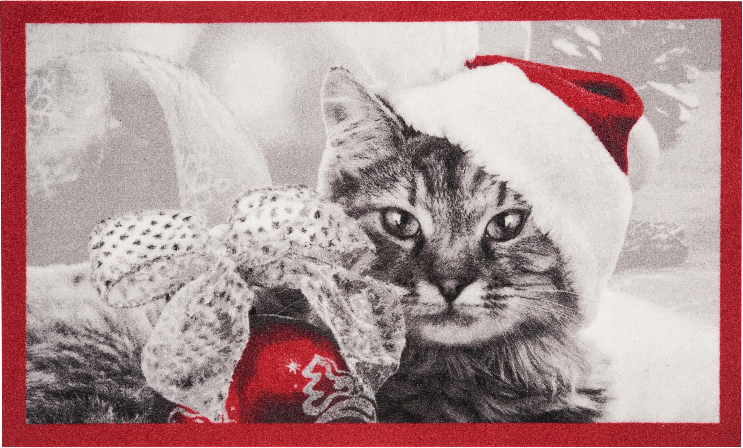 HANSE Home Fußmatte »Christmas Cat«, rechteckig, 7 mm Höhe, Tier Motiv, Pflegeleicht,... kaufen