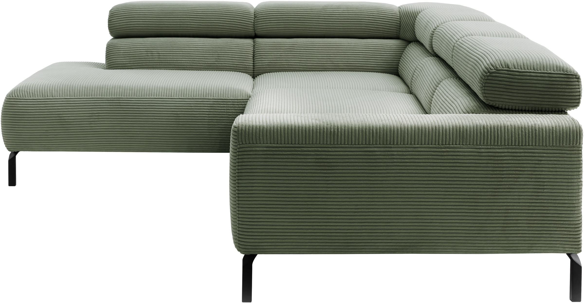 Places of Style Ecksofa »Antonelli, L-Form, incl. Kopfteilverstellung, Breite 276 cm«, wahlweise elektrische Sitztiefenverstellung