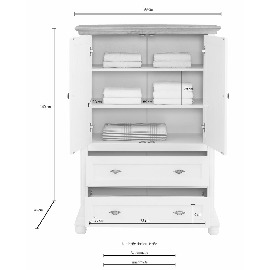 Home affaire Wäscheschrank »Irena«
